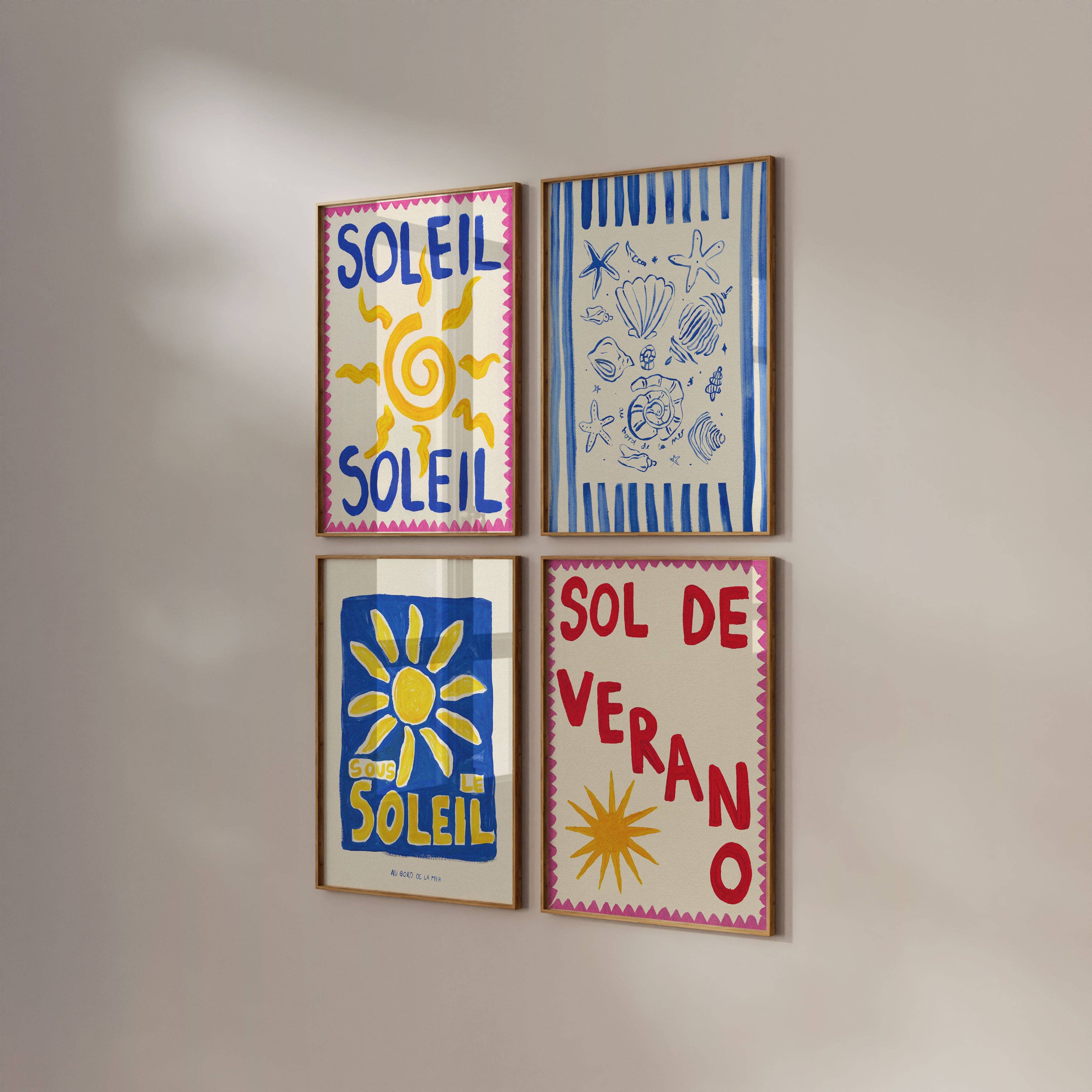 SOLEIL SUN ART PRINT POSTER BASKI