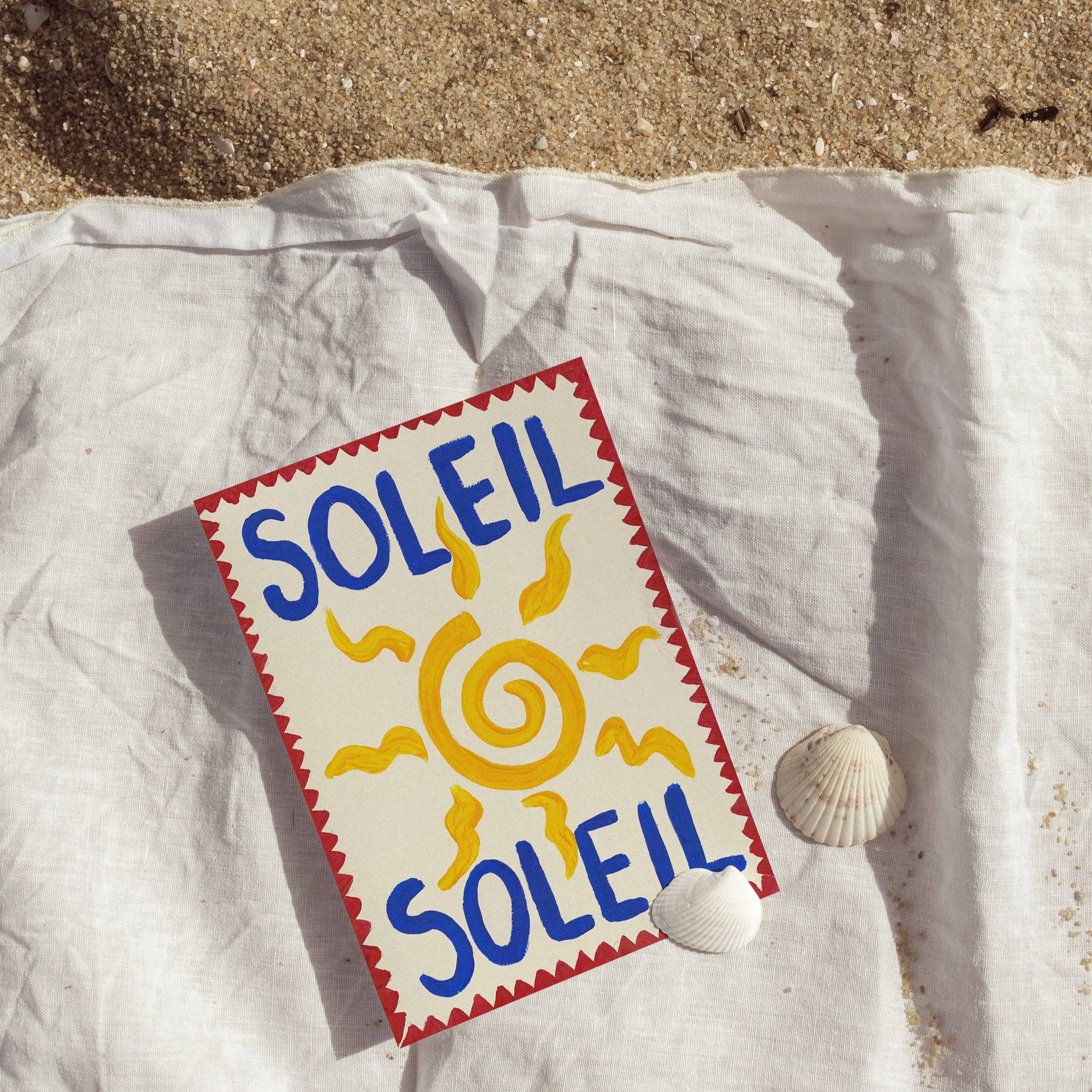 SOLEIL SUN ART PRINT POSTER BASKI