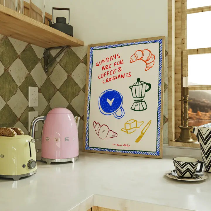 SUNDAY BRUNCH VIBES PRINT POSTER BASKI