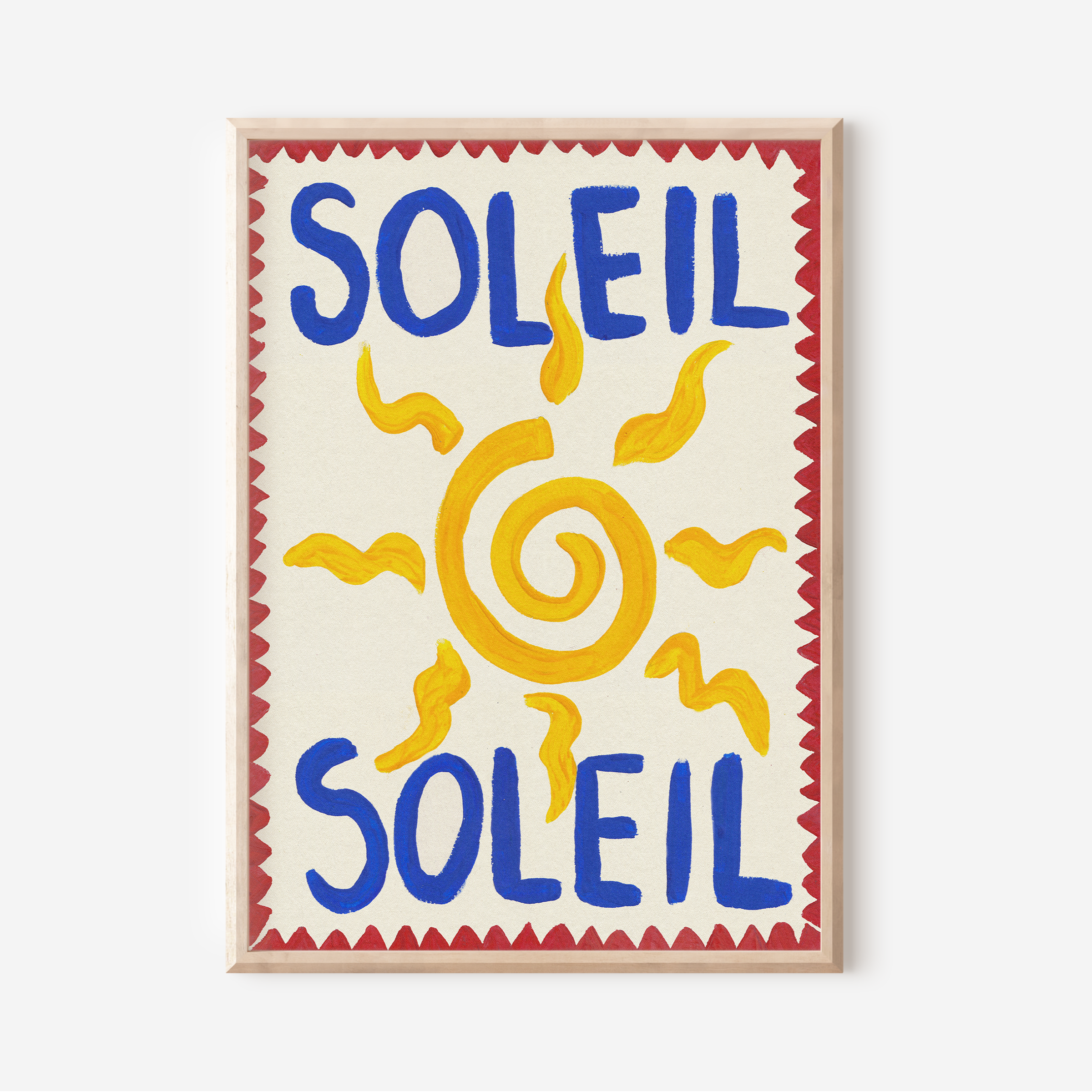 SOLEIL SUN ART PRINT POSTER BASKI
