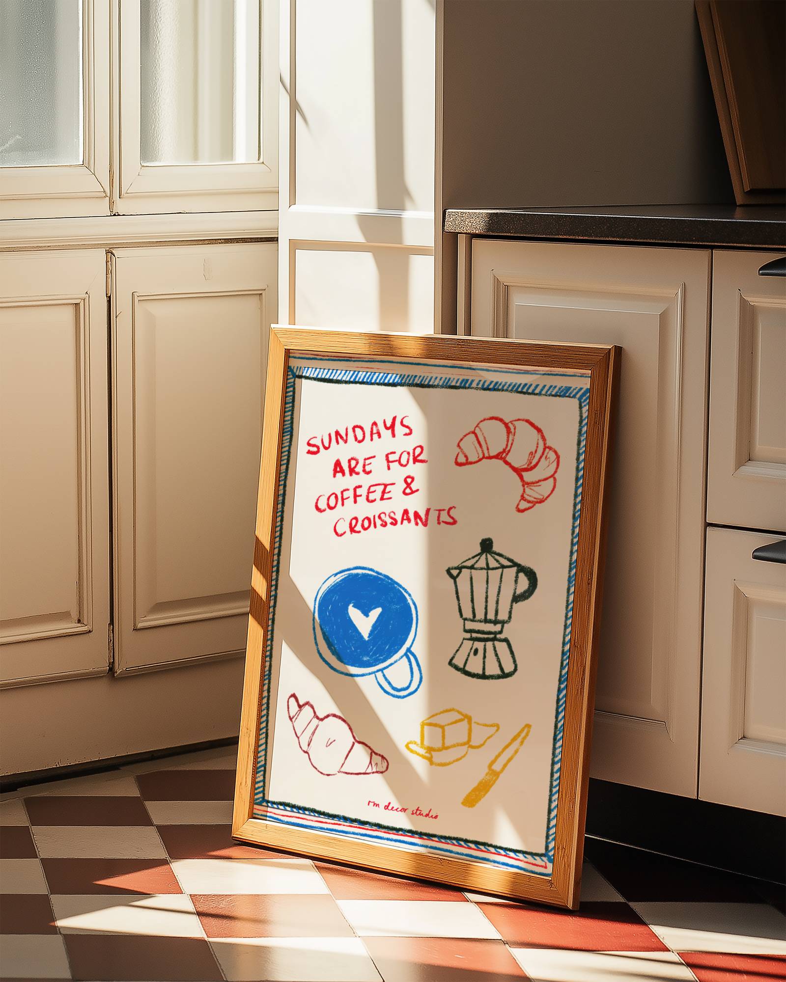 SUNDAY BRUNCH VIBES PRINT POSTER BASKI