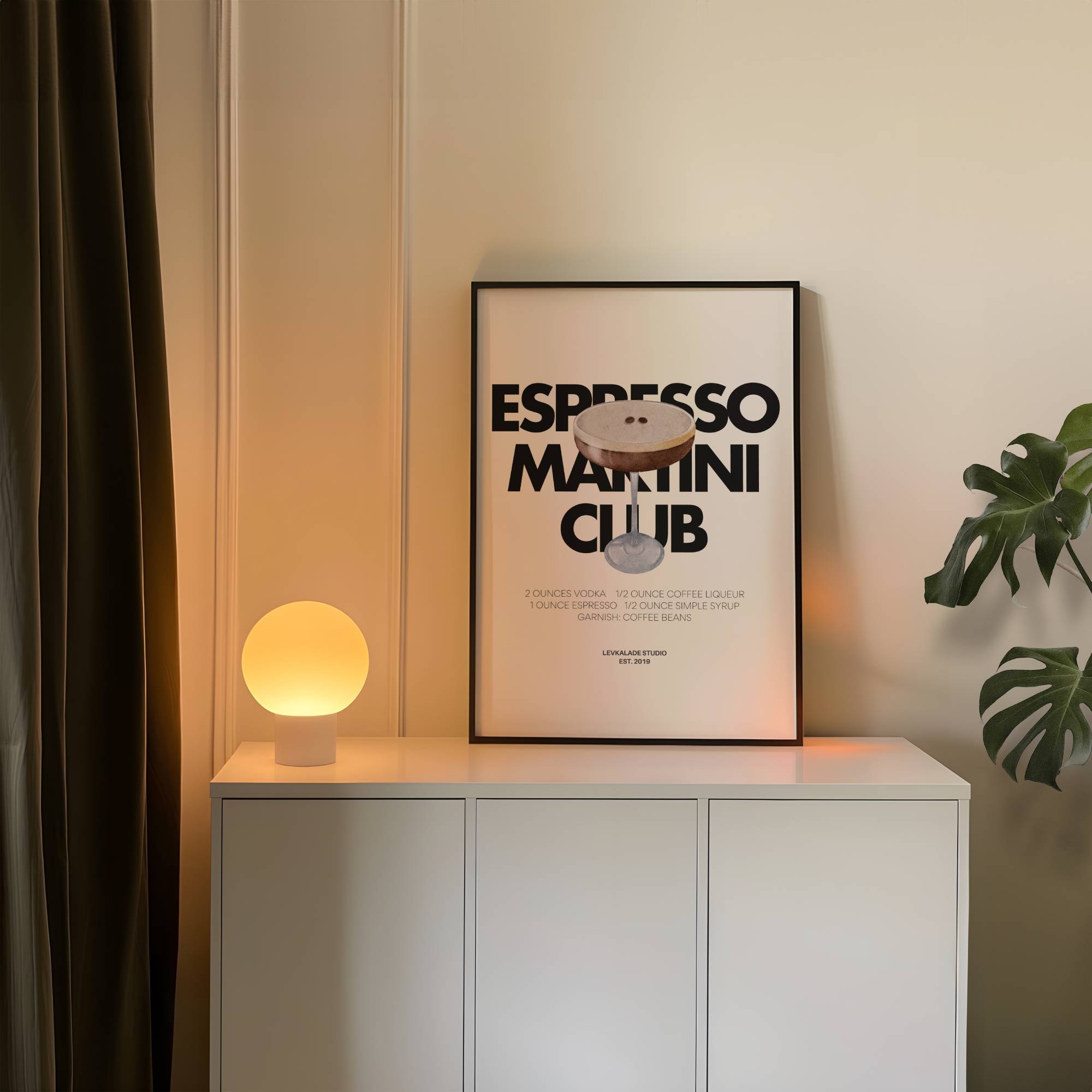 ESPRESSO MARTINI PRINT POSTER BASKI