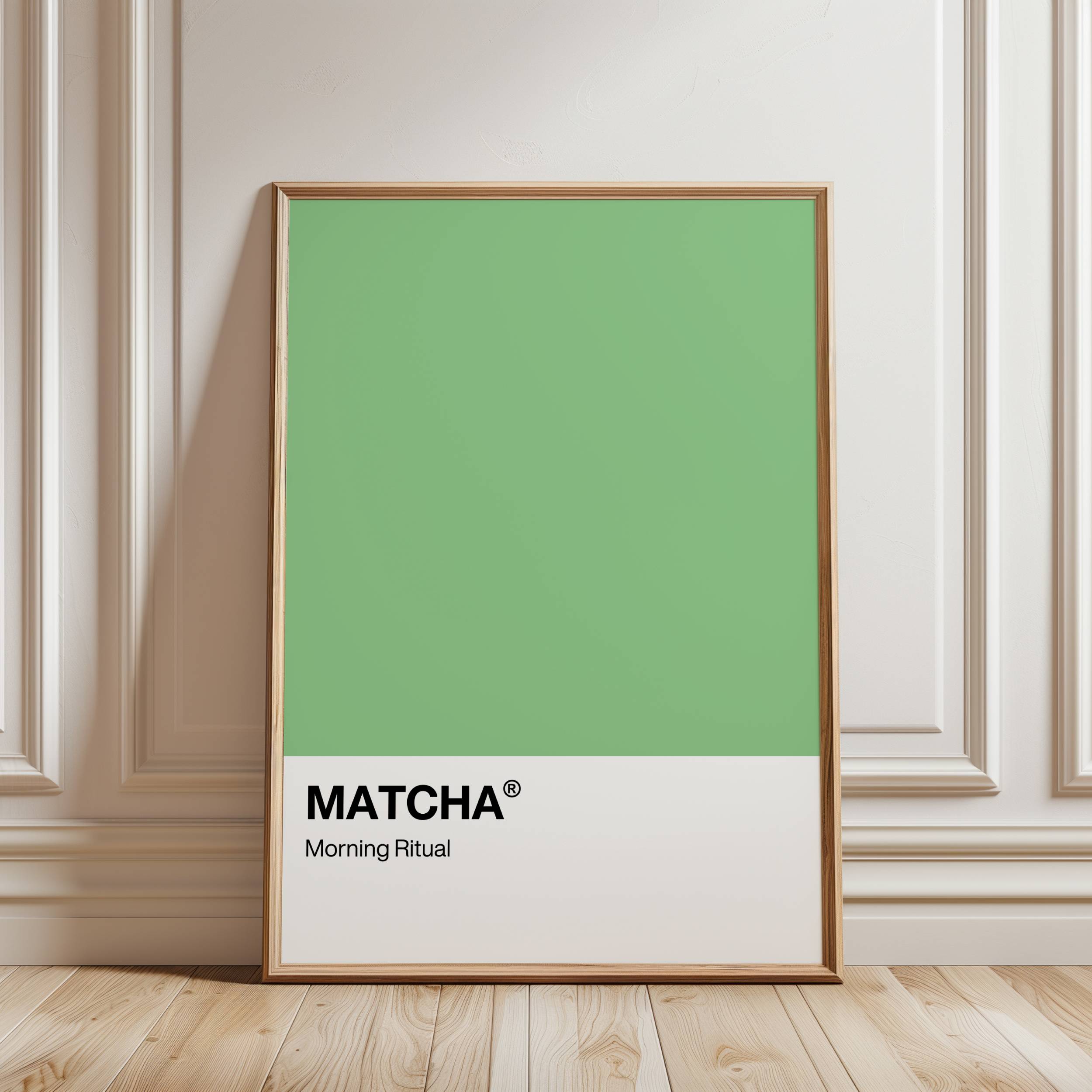 MATCHA MORNING RITUAL ART PRINT POSTER BASKI