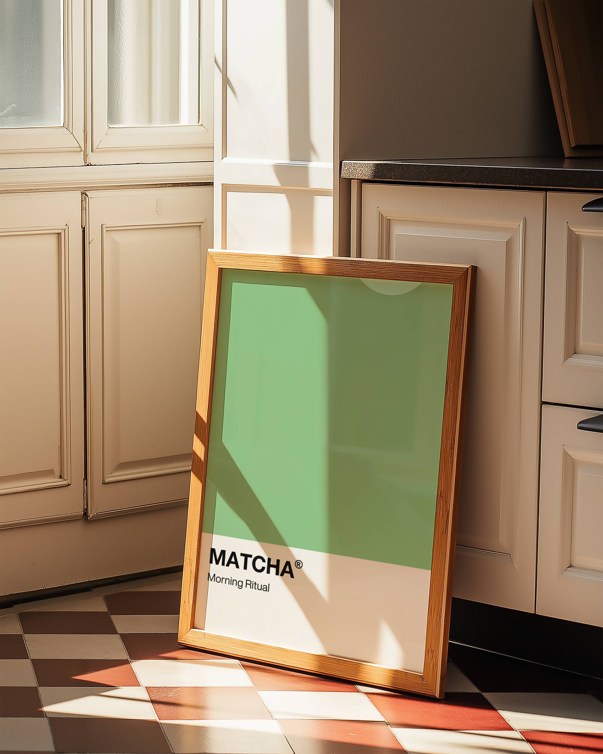 MATCHA MORNING RITUAL ART PRINT POSTER BASKI