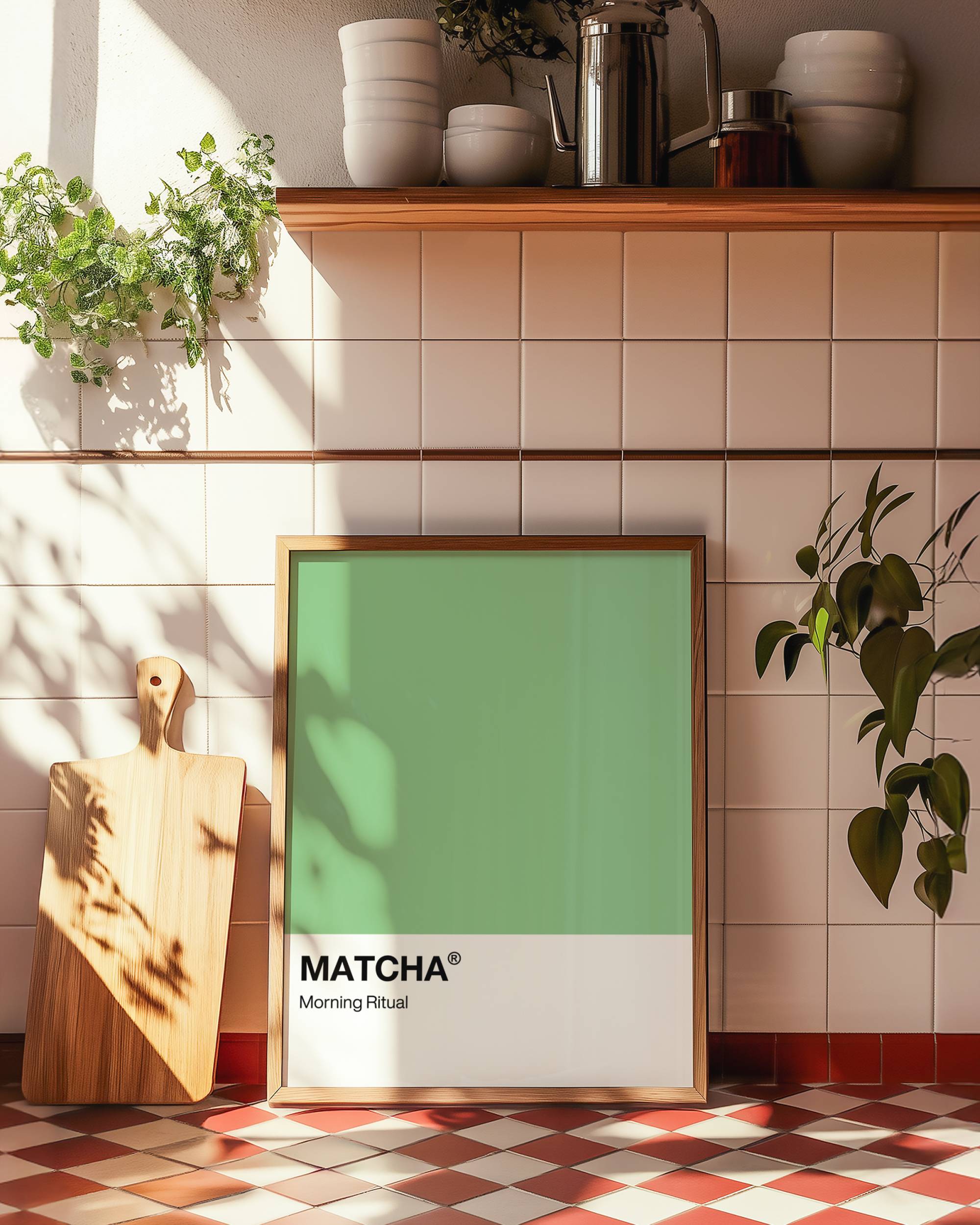 MATCHA MORNING RITUAL ART PRINT POSTER BASKI