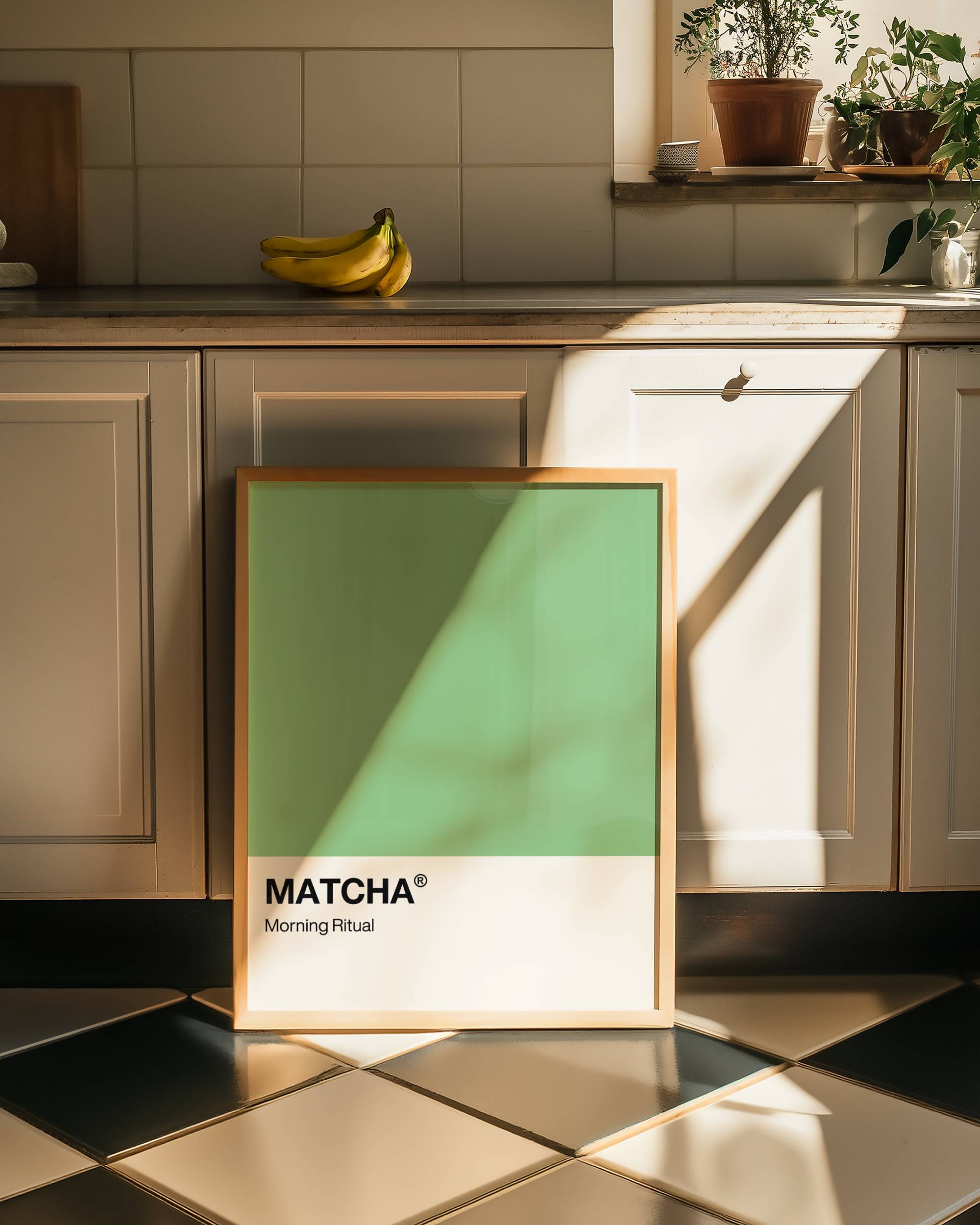 MATCHA MORNING RITUAL ART PRINT POSTER BASKI