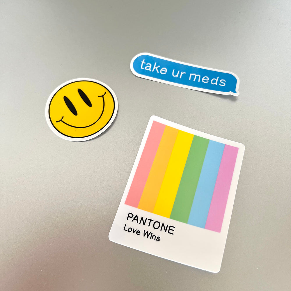 take ur meds glossy die-cut vinyl sticker