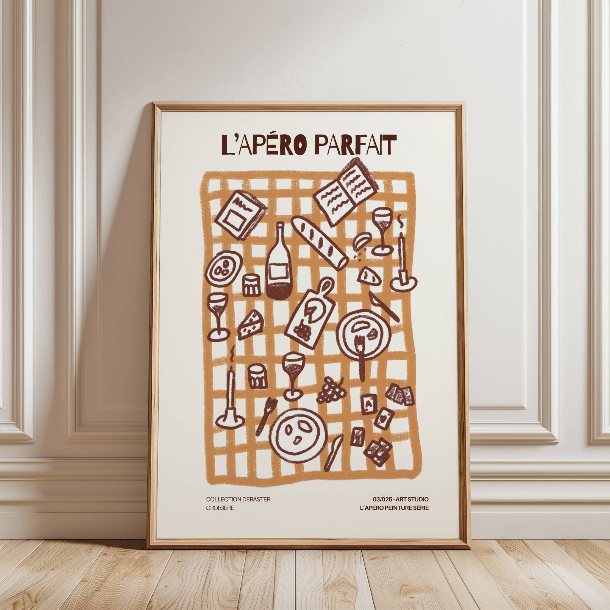 L'APÉRO PARFAIT ART PRINT POSTER BASKI