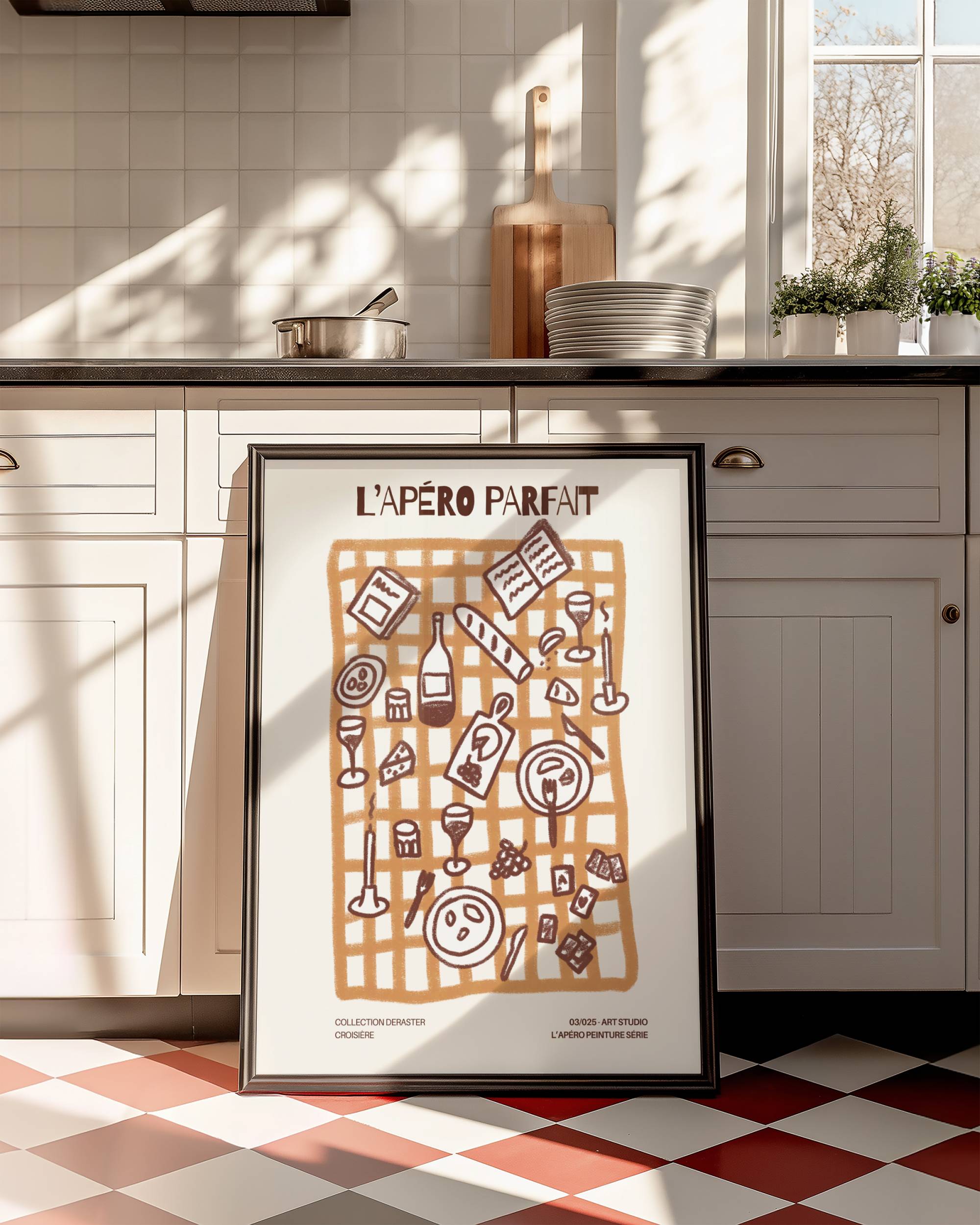 L'APÉRO PARFAIT ART PRINT POSTER BASKI