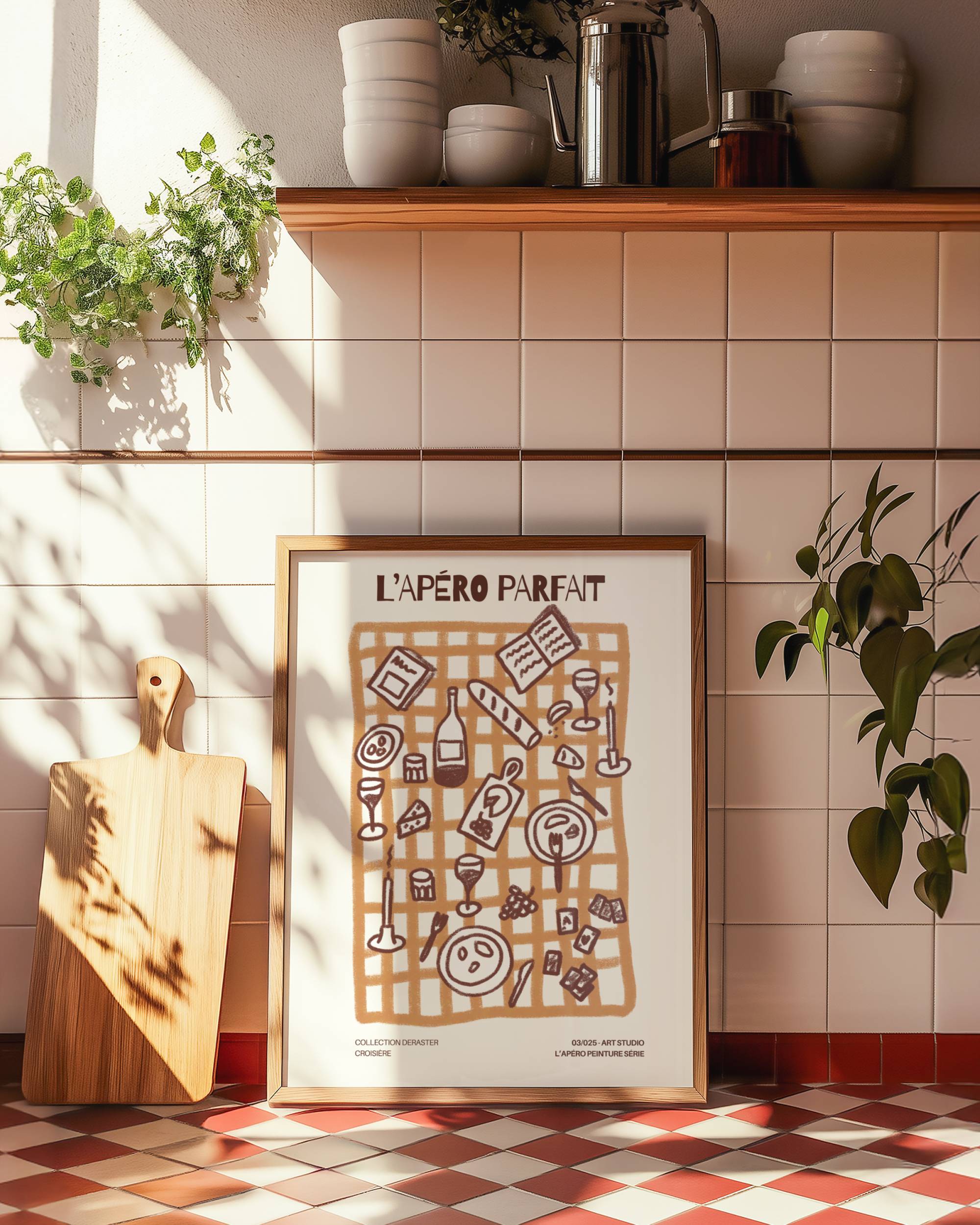 L'APÉRO PARFAIT ART PRINT POSTER BASKI