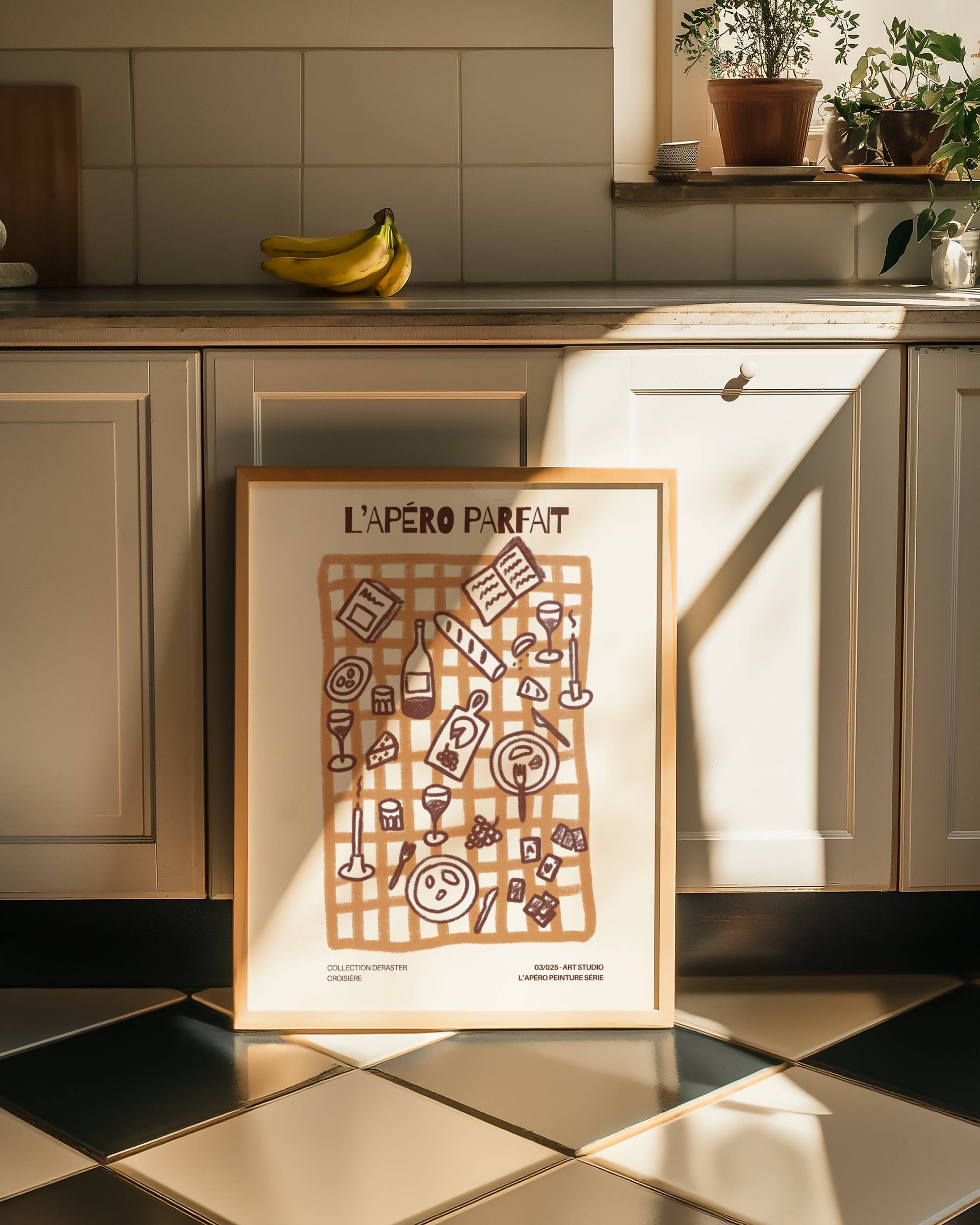 L'APÉRO PARFAIT ART PRINT POSTER BASKI