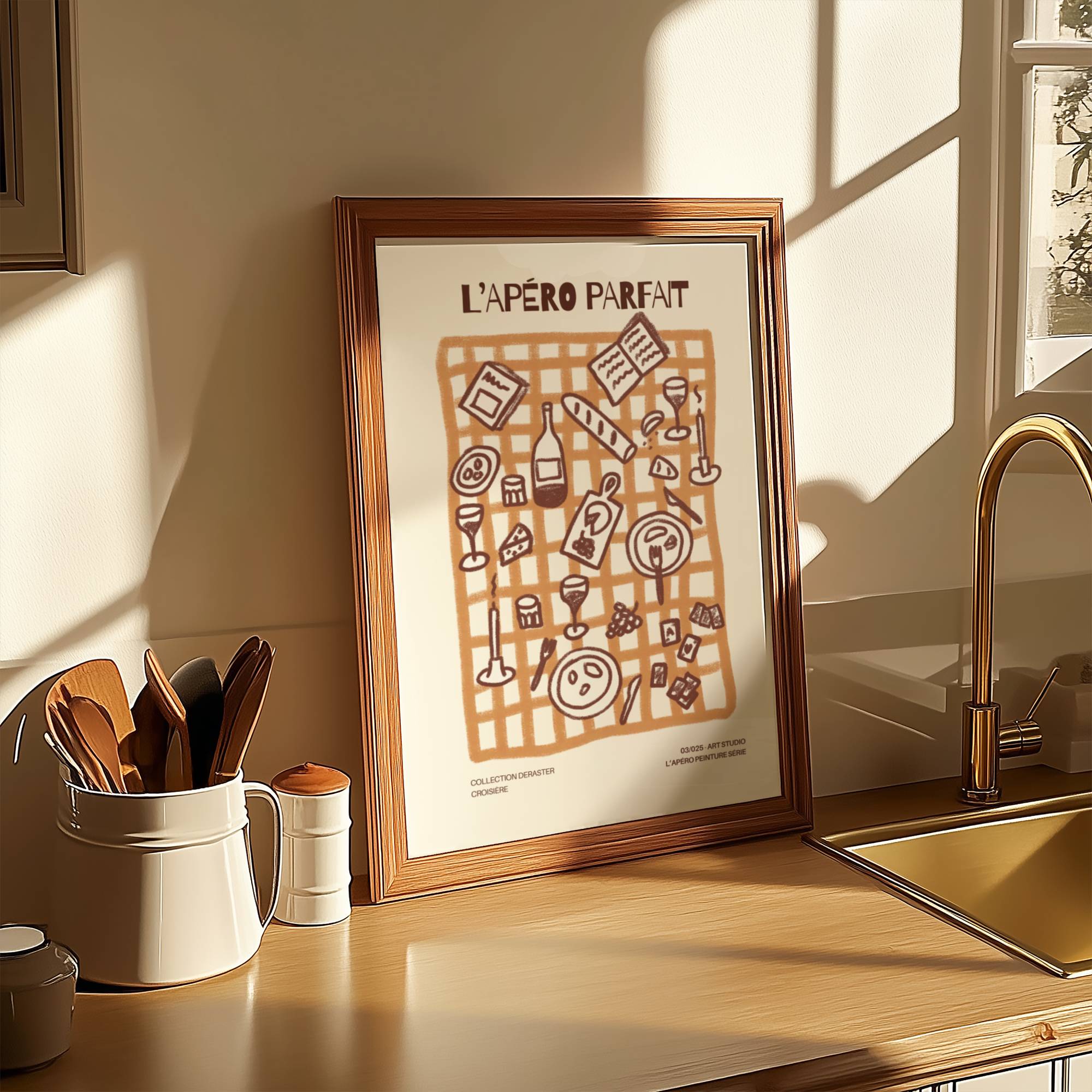 L'APÉRO PARFAIT ART PRINT POSTER BASKI