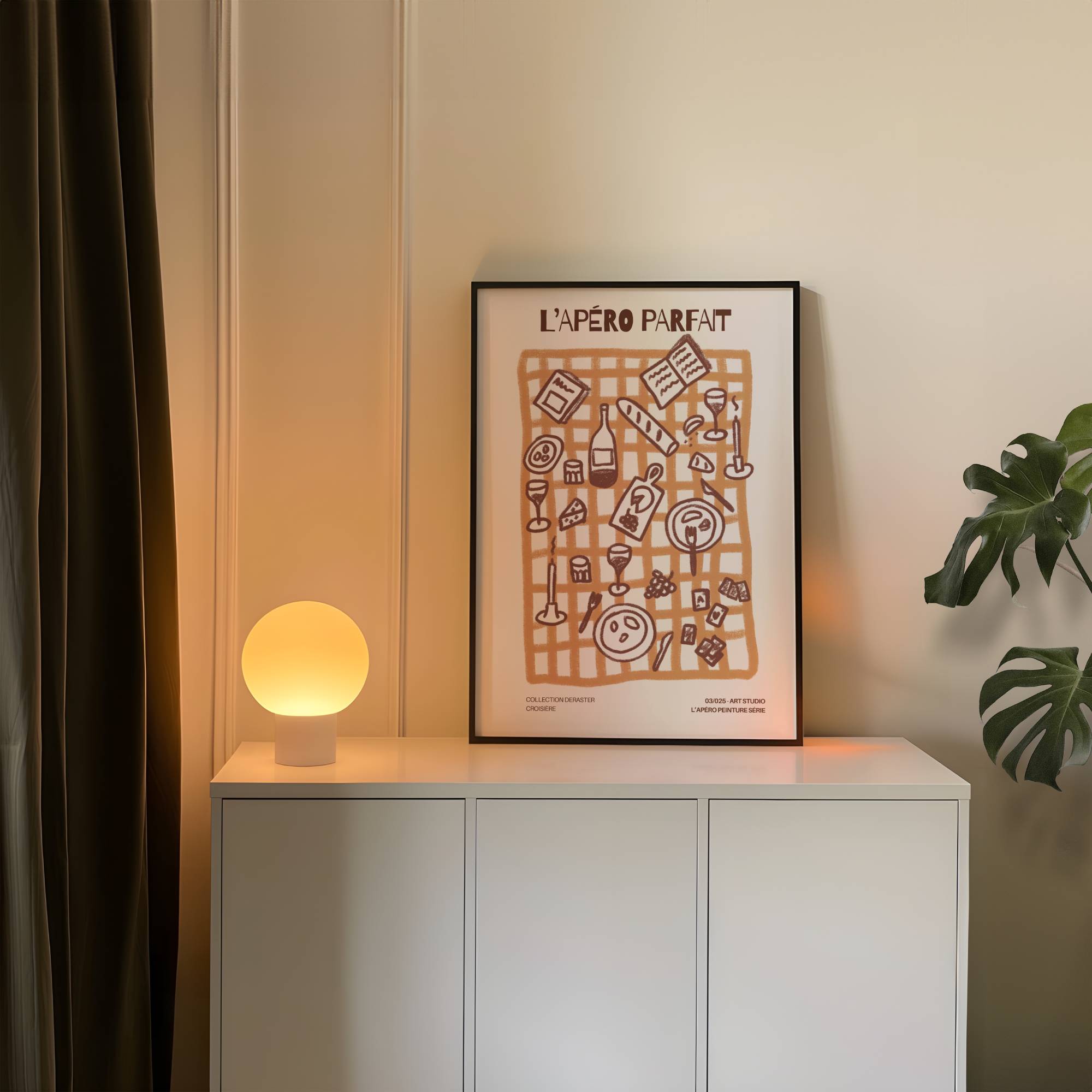 L'APÉRO PARFAIT ART PRINT POSTER BASKI