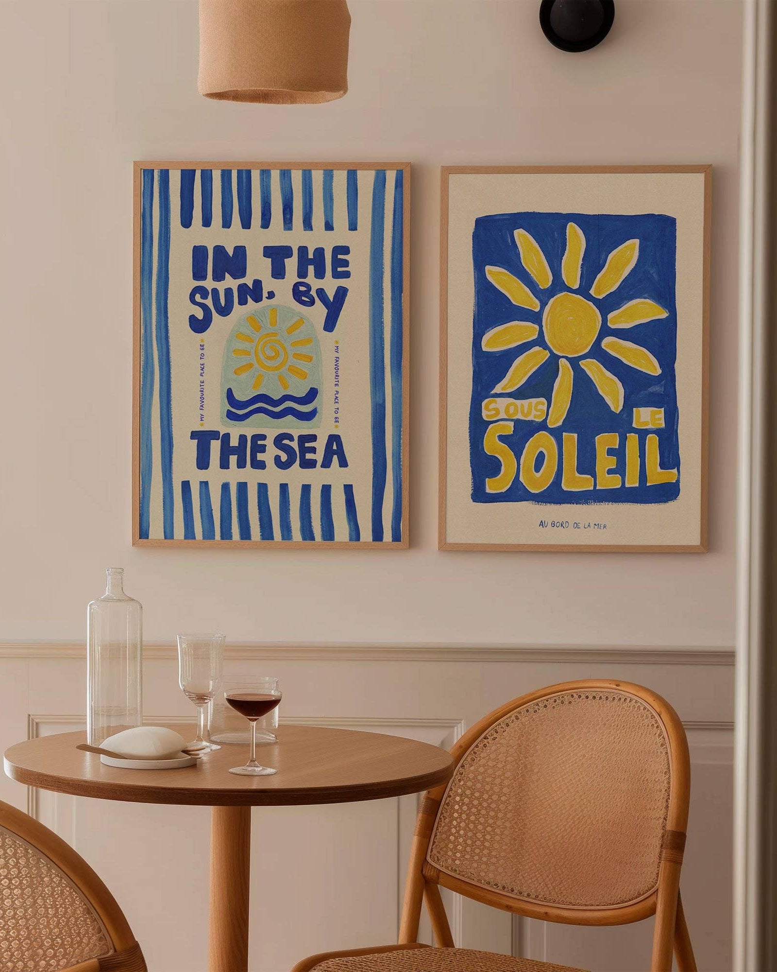 SOLEIL SUMMER ART PRINT POSTER BASKI 2'Lİ SET