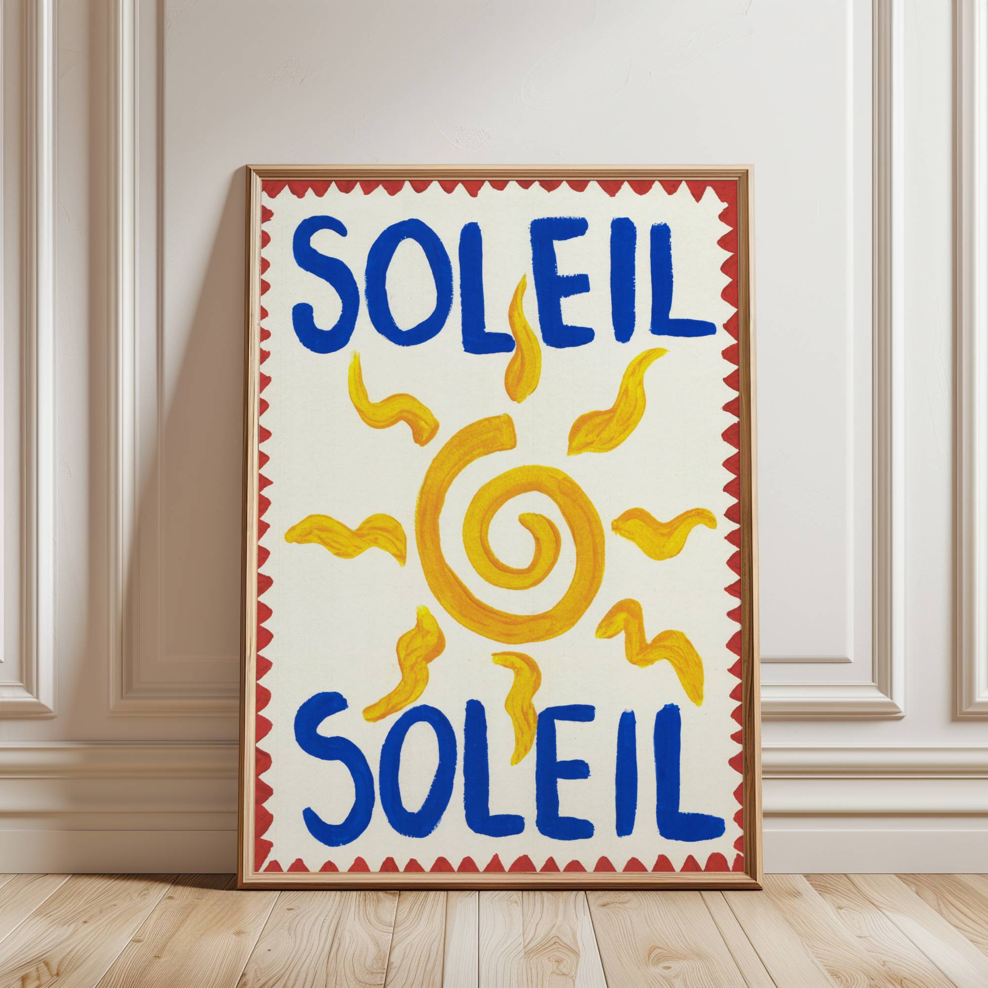 SOLEIL SUN ART PRINT POSTER BASKI