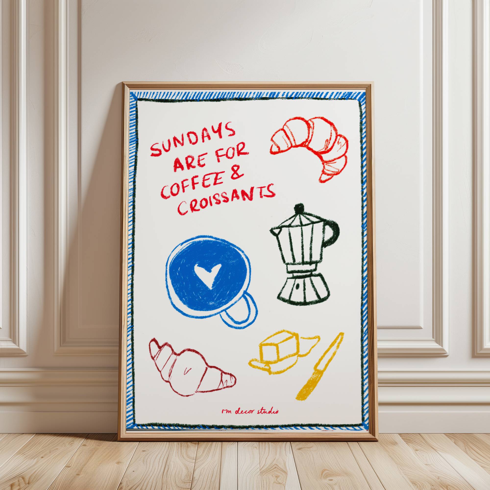 SUNDAY BRUNCH VIBES PRINT POSTER BASKI
