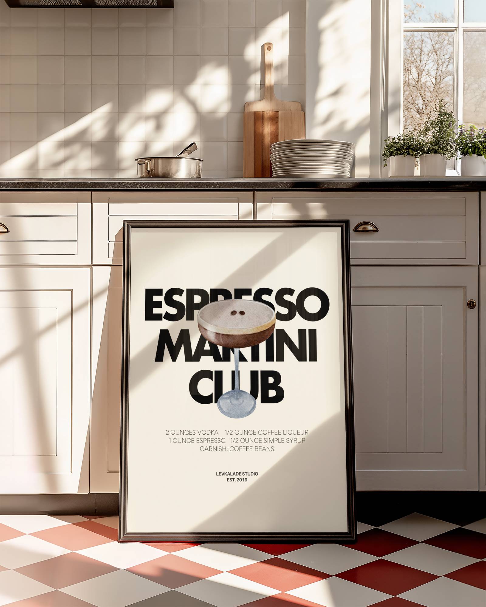 ESPRESSO MARTINI PRINT POSTER BASKI