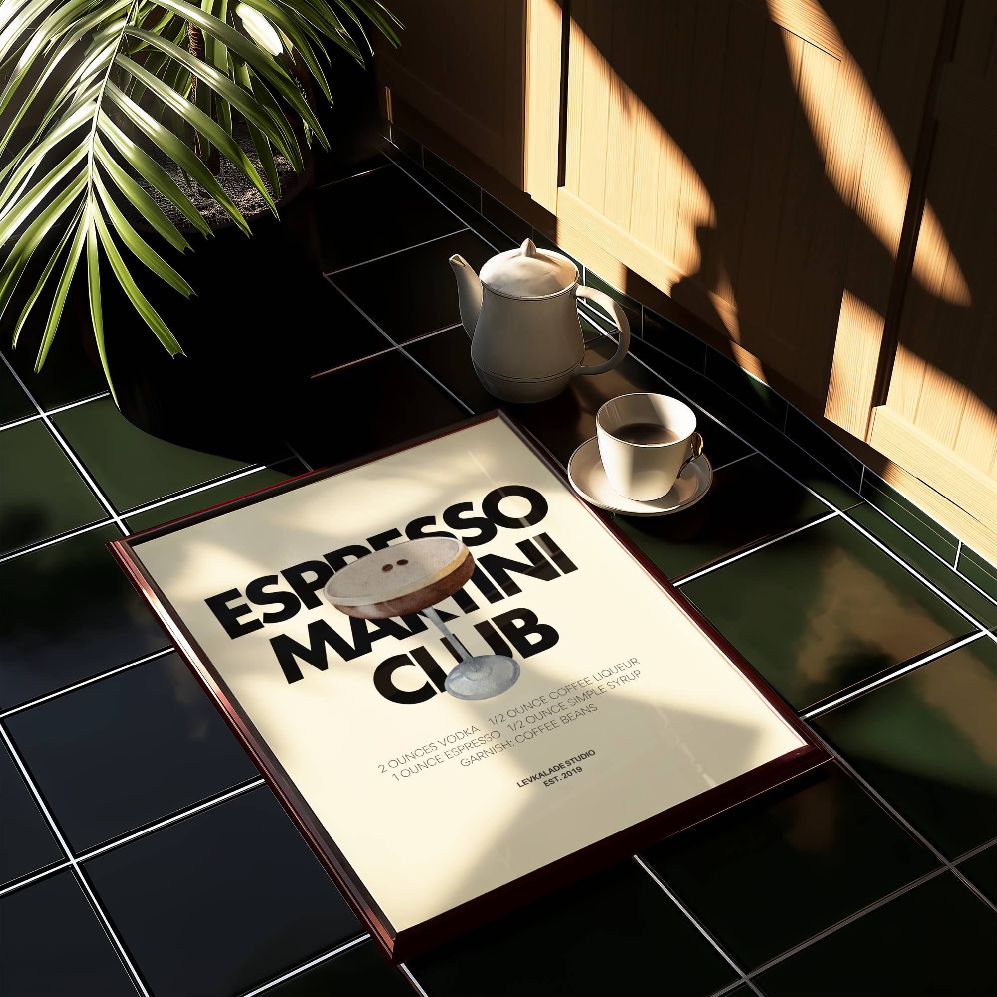 ESPRESSO MARTINI PRINT POSTER BASKI