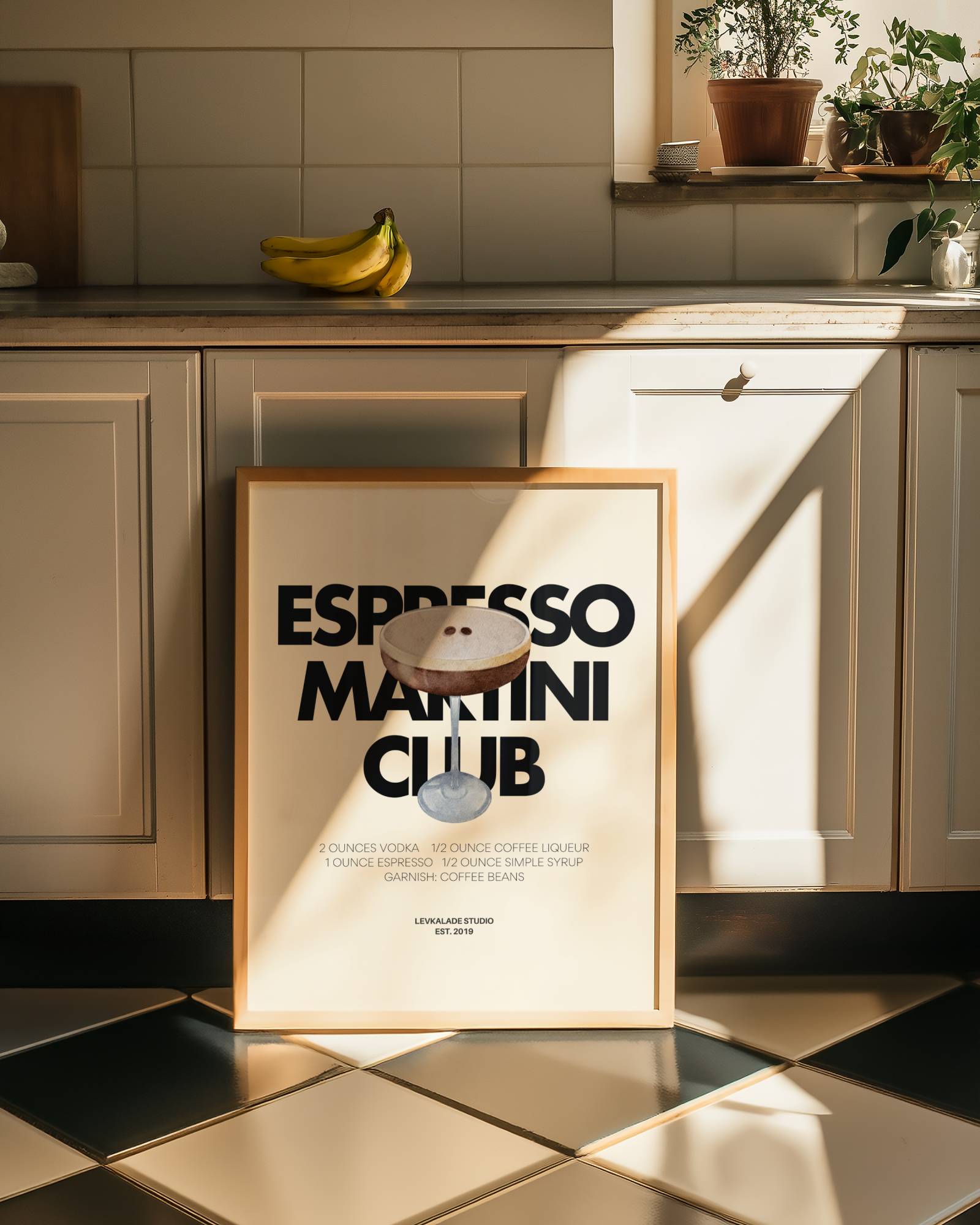 ESPRESSO MARTINI PRINT POSTER BASKI
