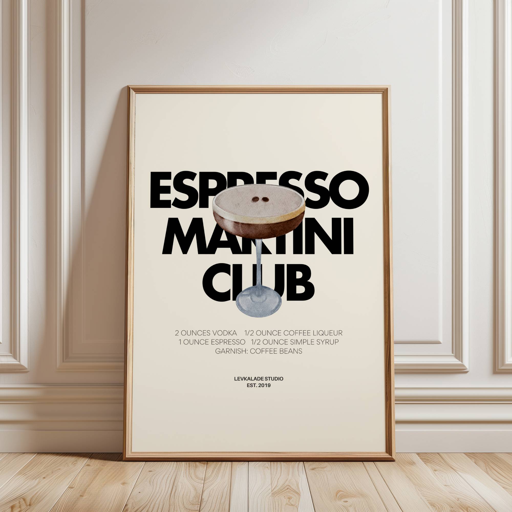 ESPRESSO MARTINI PRINT POSTER BASKI