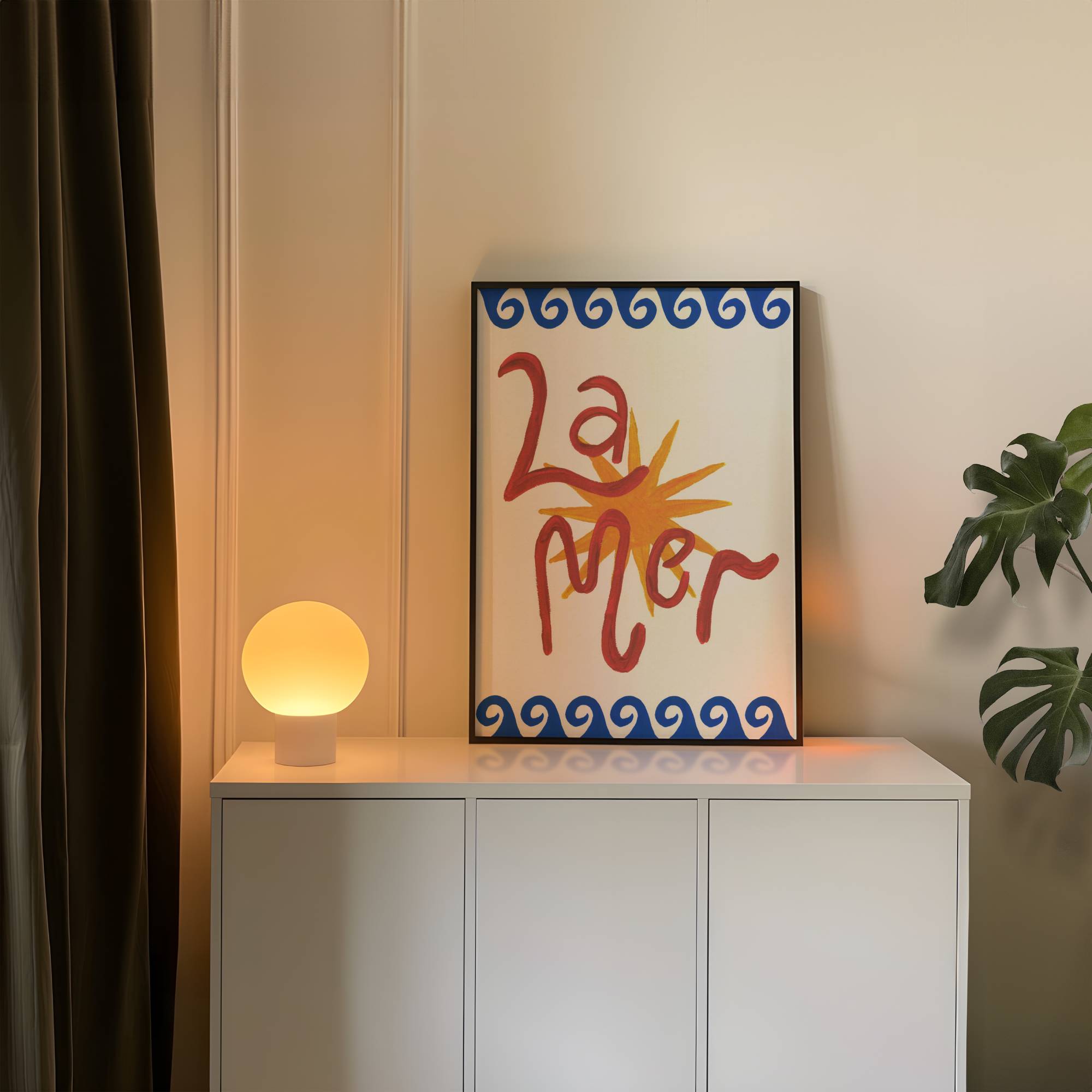 LA MER ART PRINT POSTER BASKI