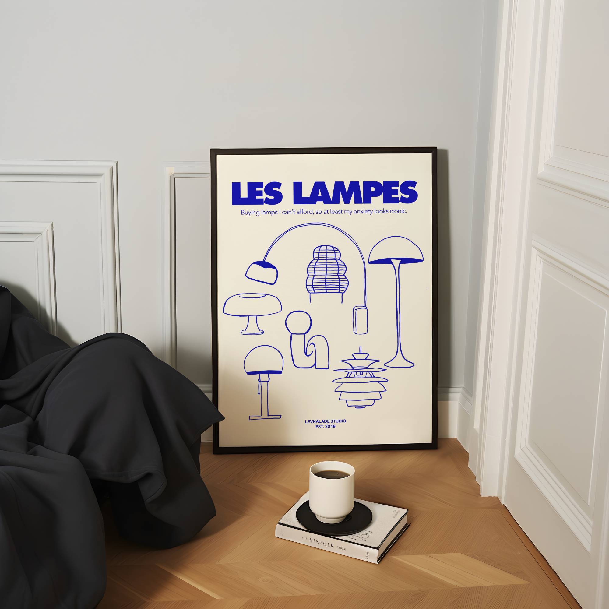 LES LAMPES CULT LAMPS PRINT POSTER BASKI