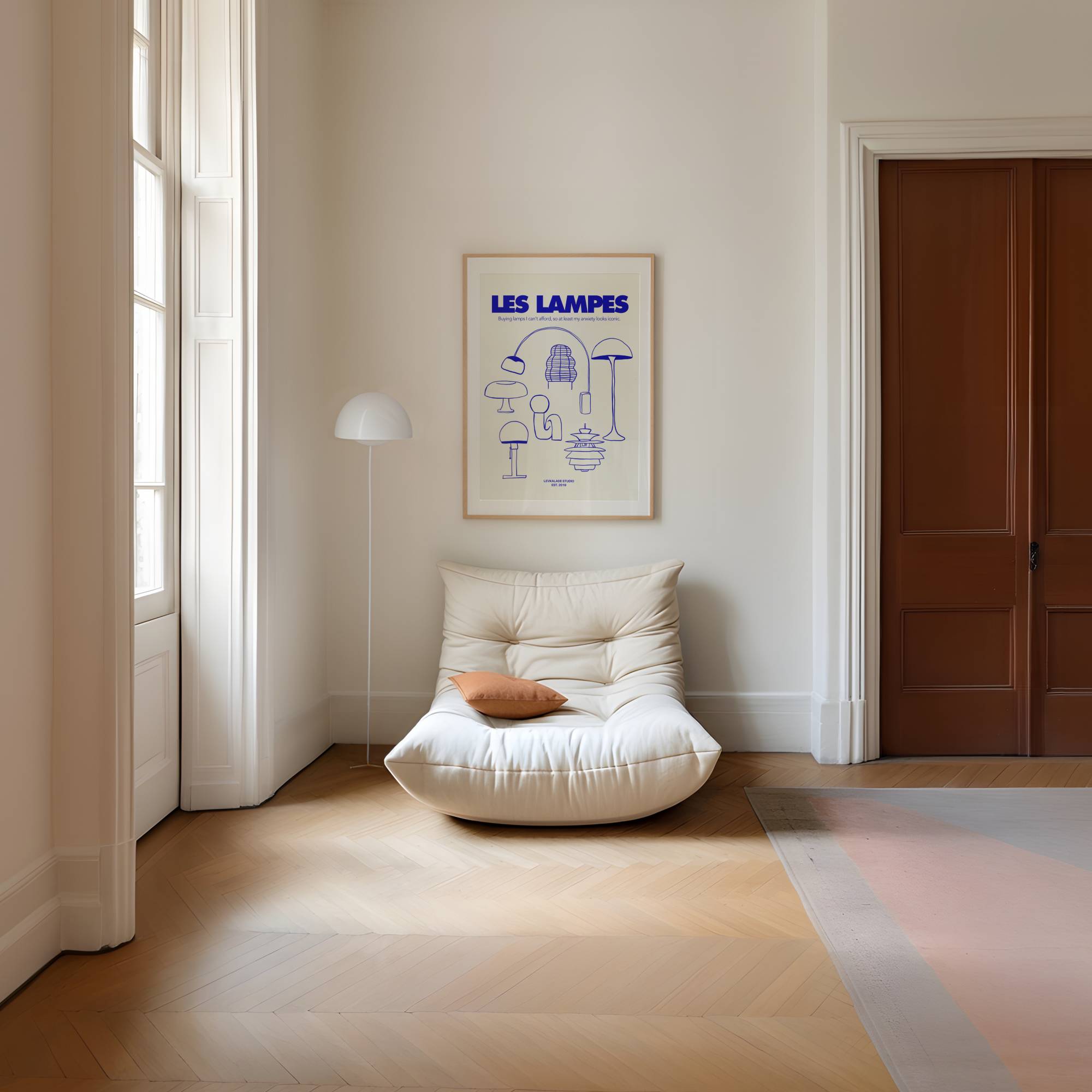 LES LAMPES CULT LAMPS PRINT POSTER BASKI