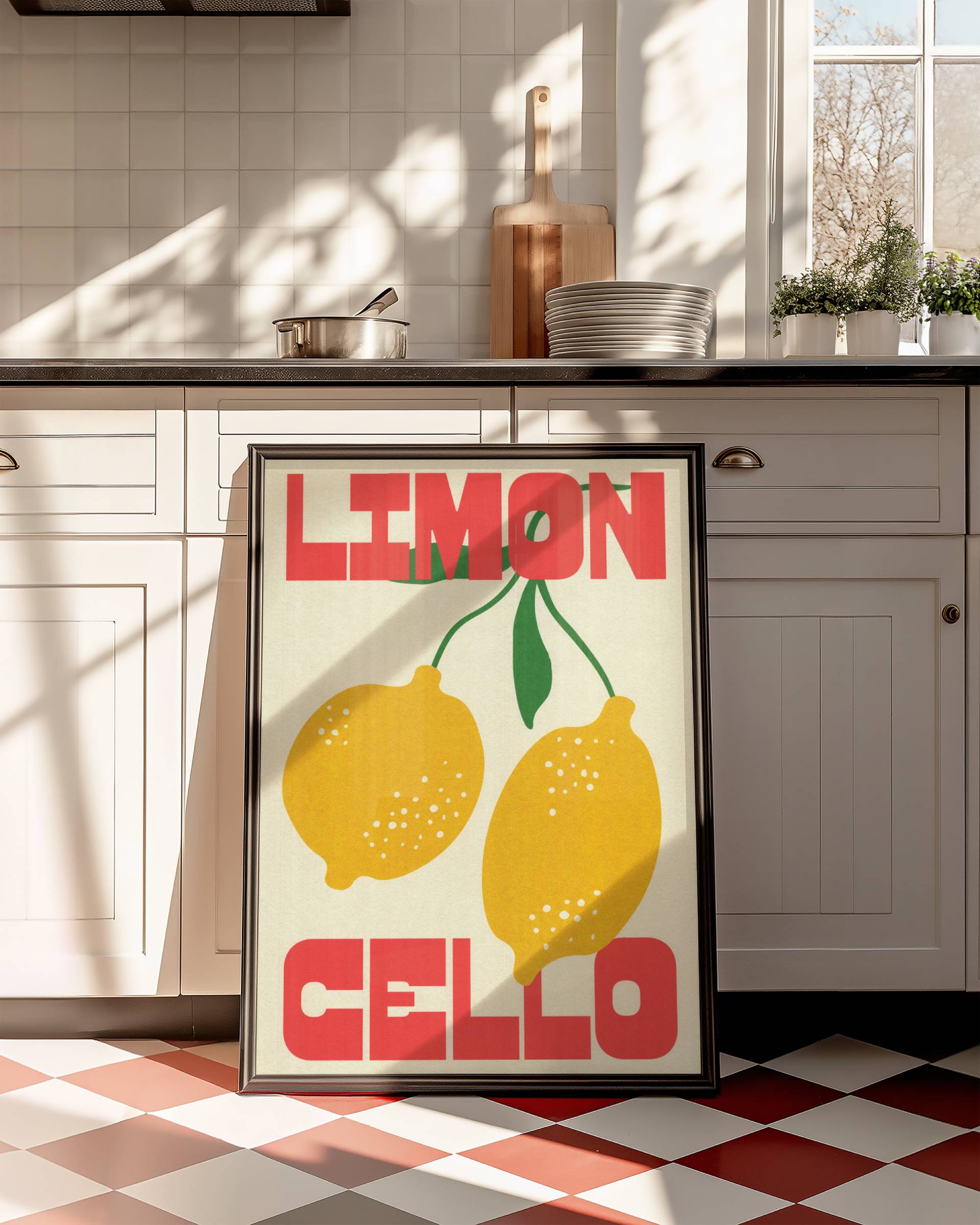 AMALFI LIMONCELLO ART PRINT POSTER BASKI