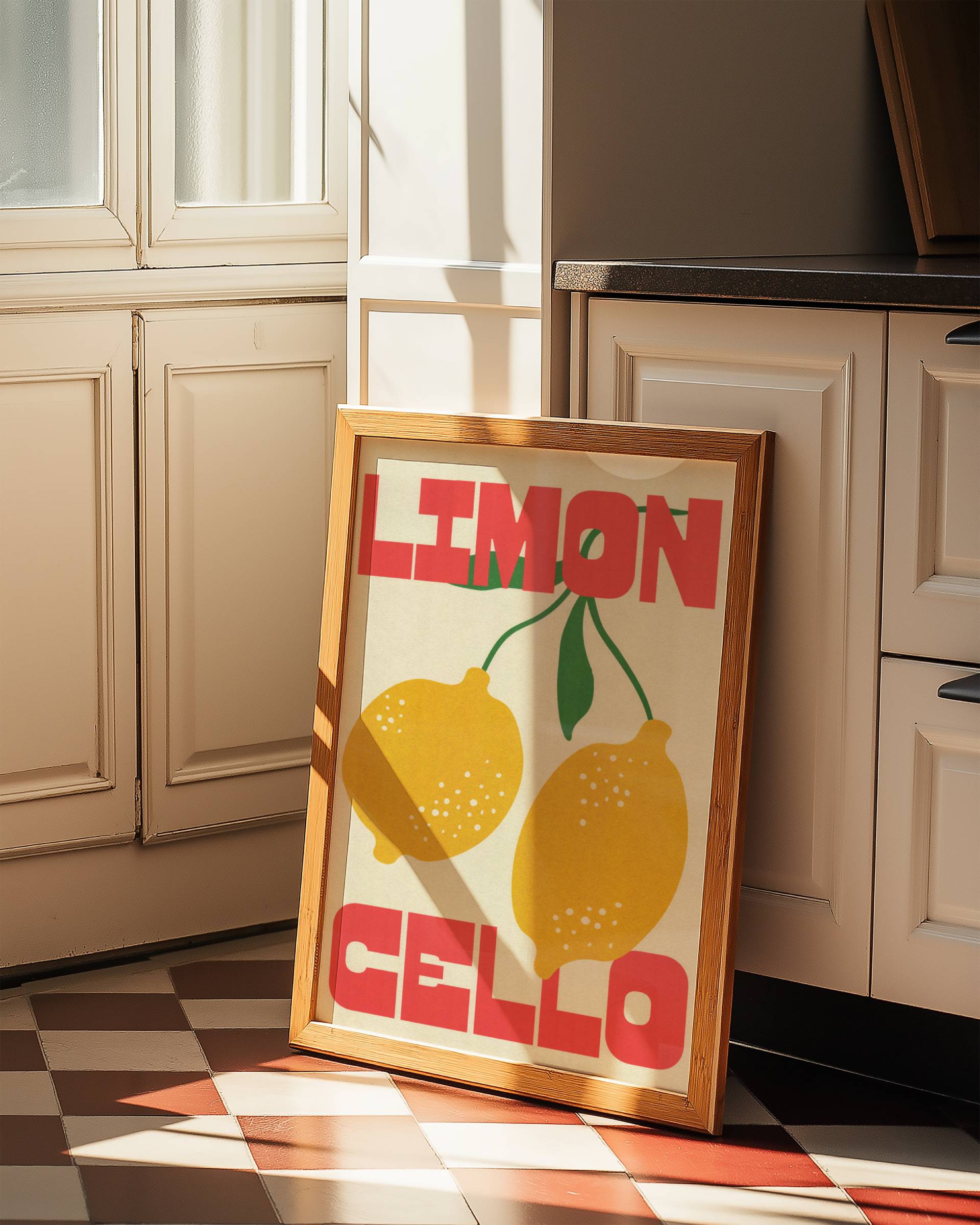 AMALFI LIMONCELLO ART PRINT POSTER BASKI
