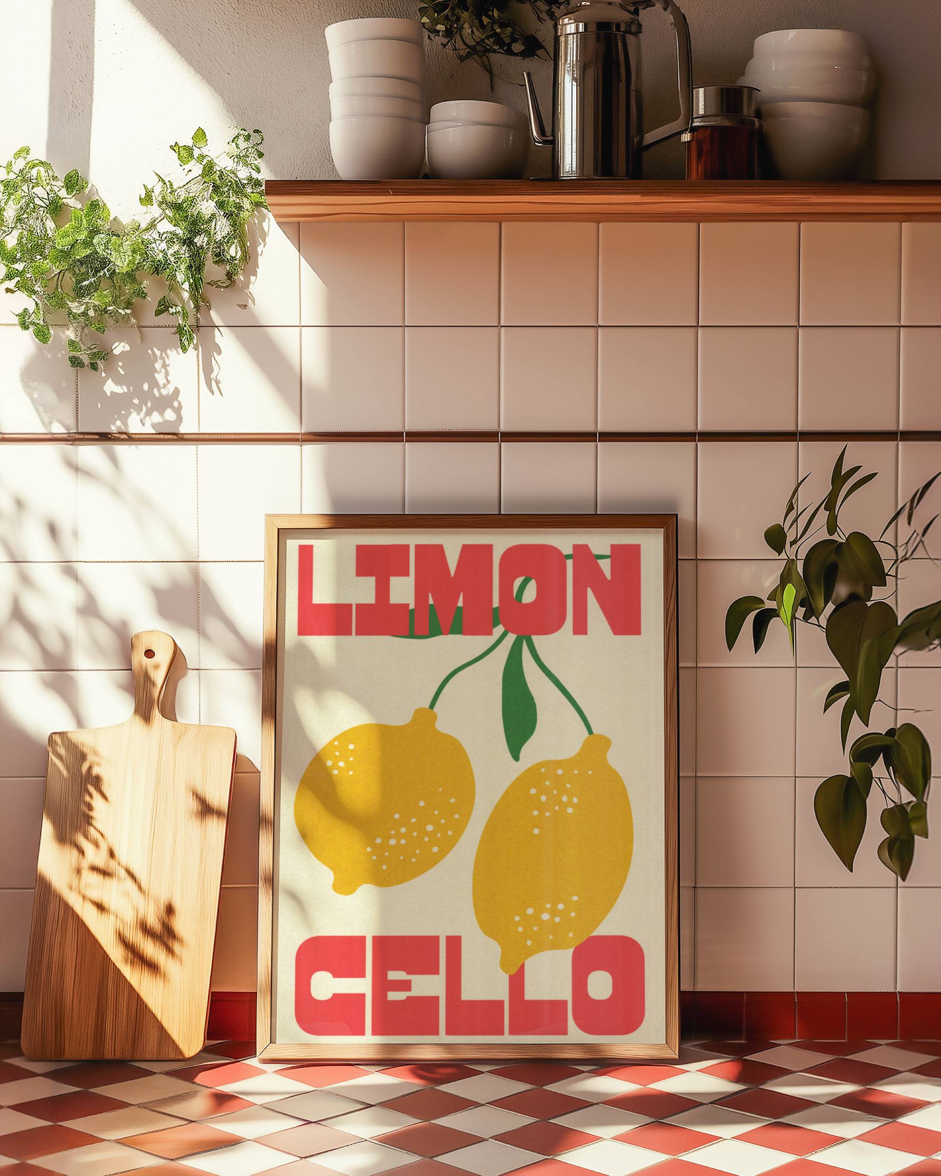 AMALFI LIMONCELLO ART PRINT POSTER BASKI