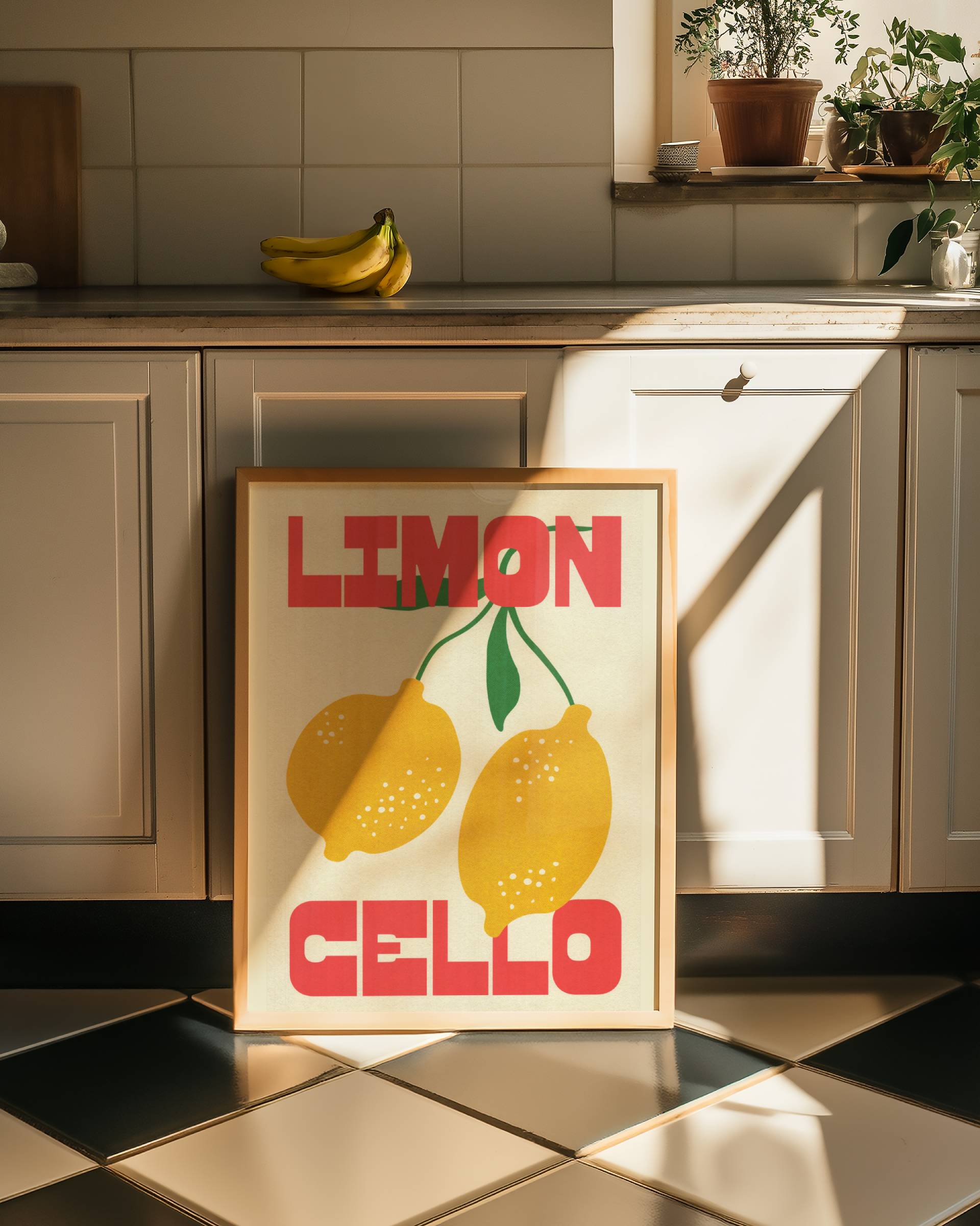 AMALFI LIMONCELLO ART PRINT POSTER BASKI
