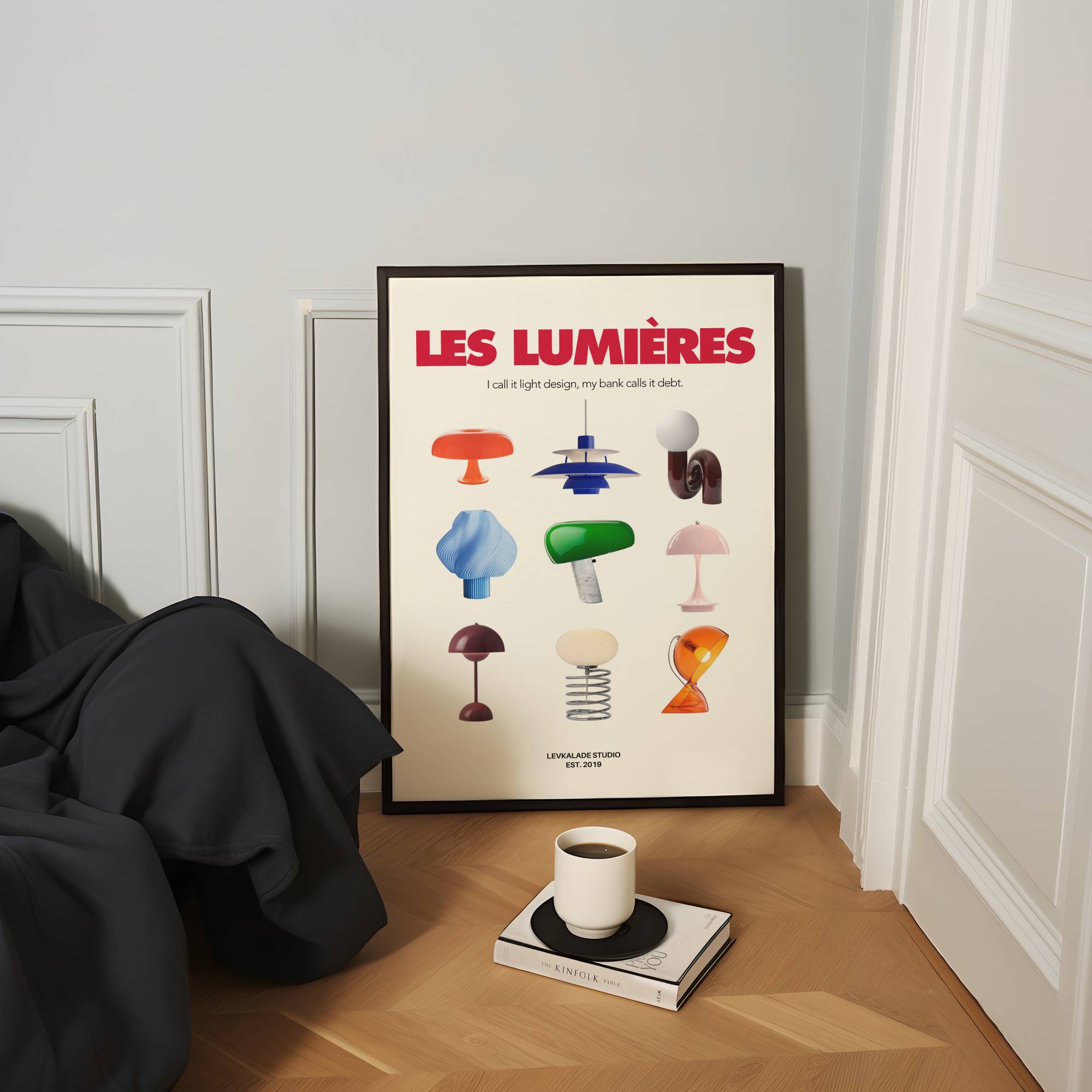LES LUMIÈRES CULT LAMPS PRINT POSTER BASKI