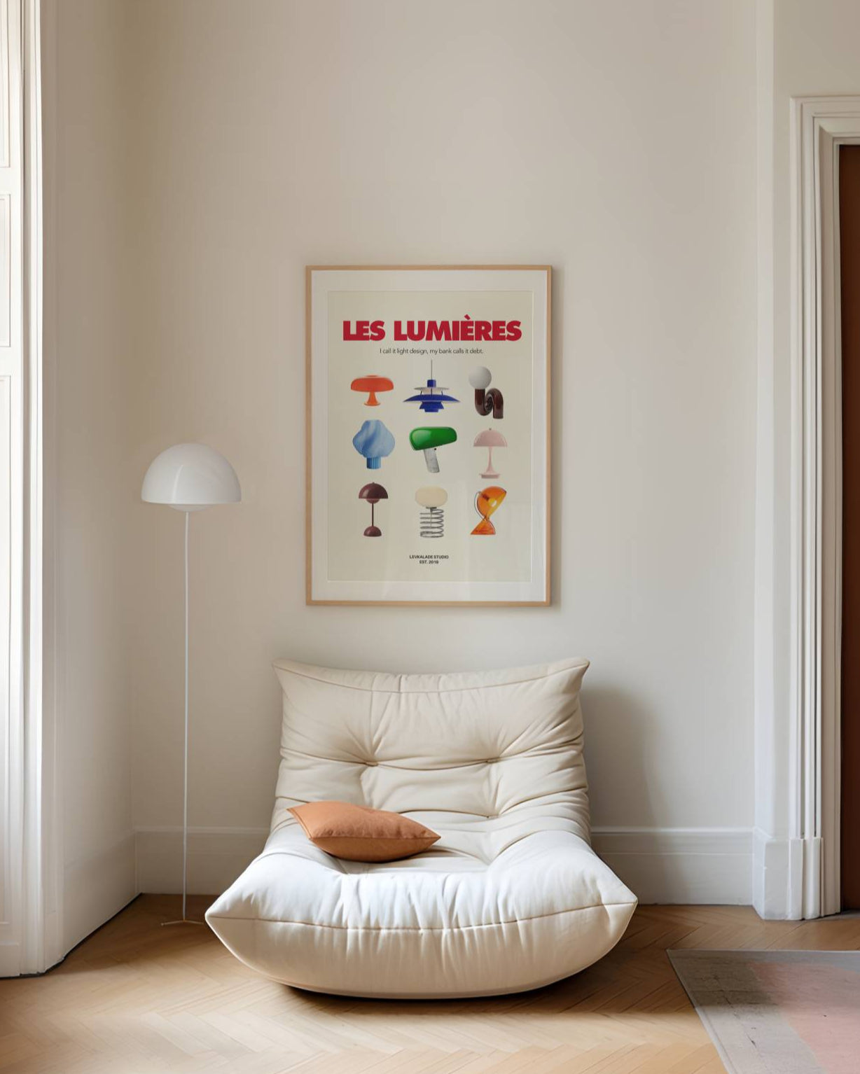 LES LUMIÈRES CULT LAMPS PRINT POSTER BASKI