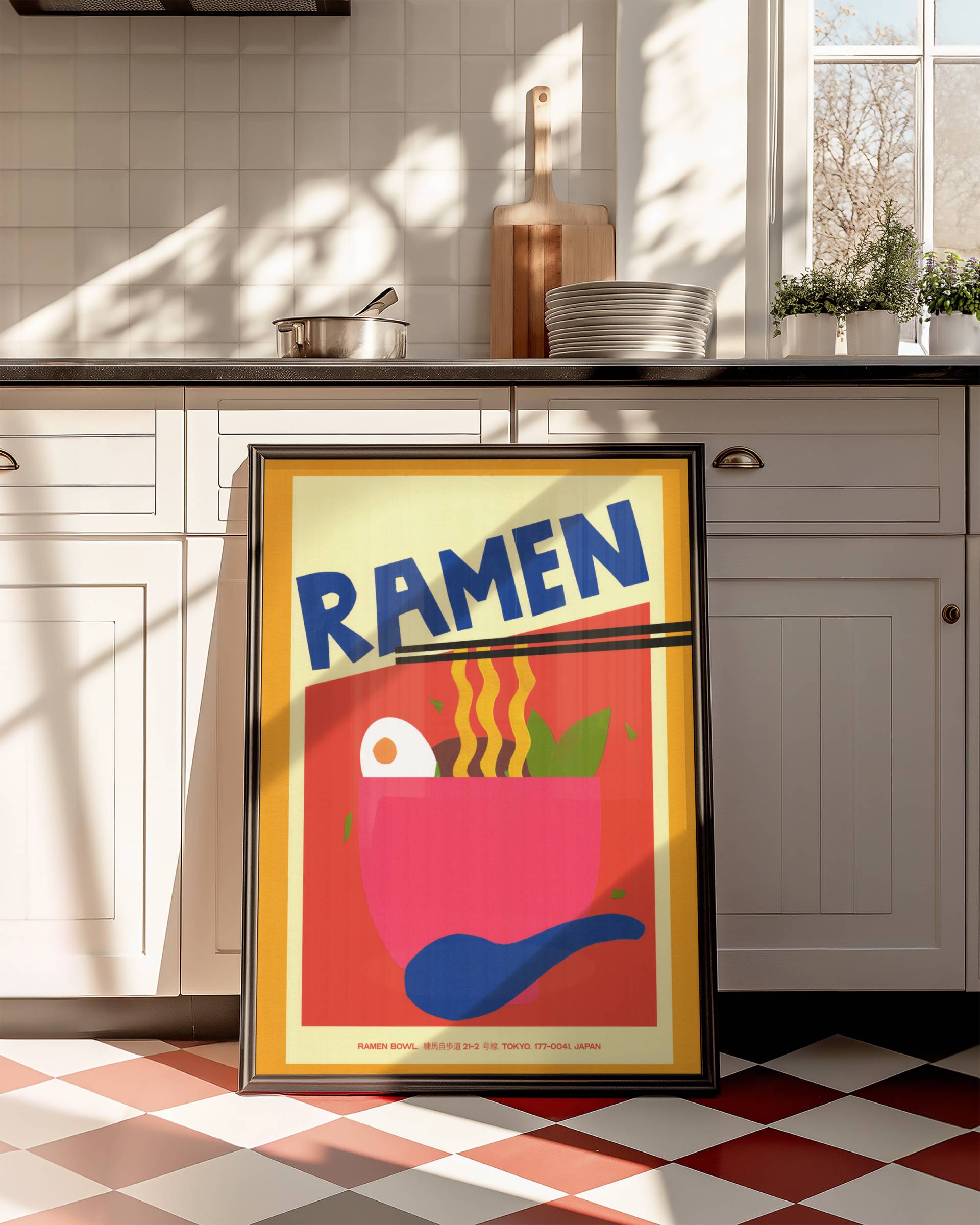 SLURP COLLAGE RAMEN DREAMS POSTER BASKI