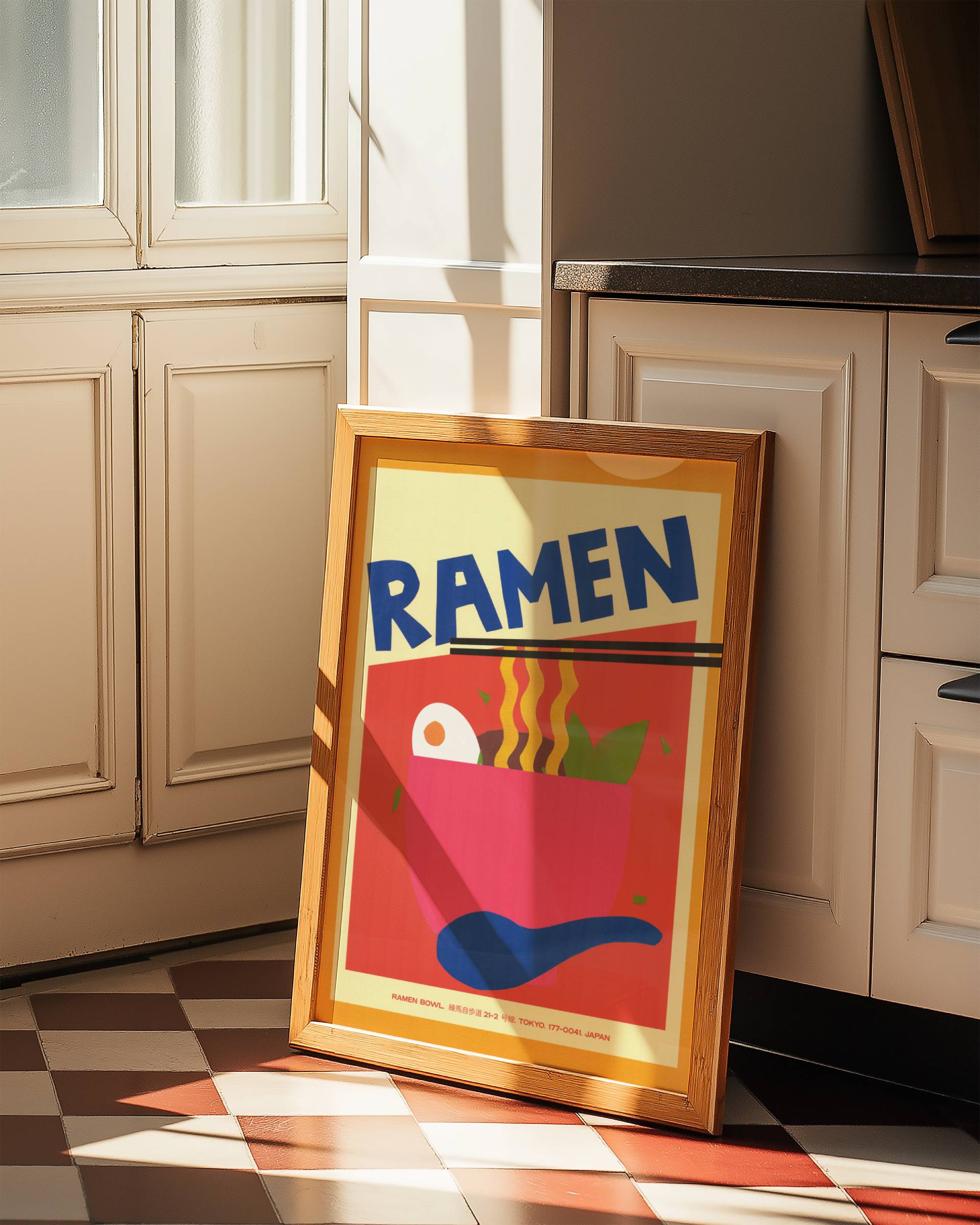 SLURP COLLAGE RAMEN DREAMS POSTER BASKI