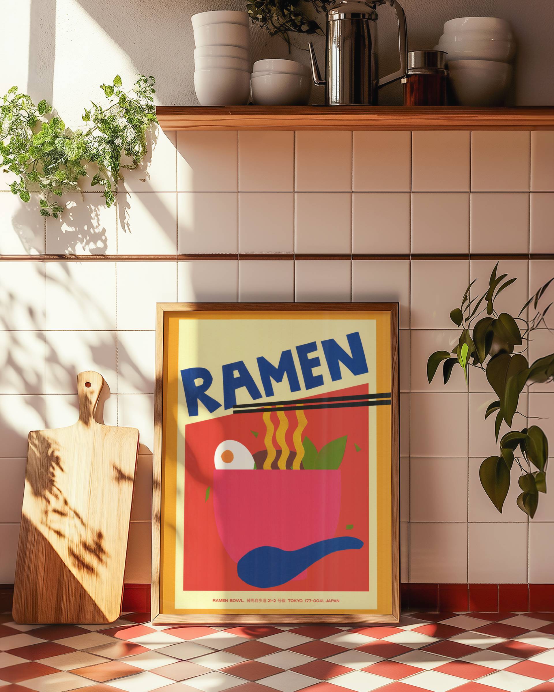 SLURP COLLAGE RAMEN DREAMS POSTER BASKI