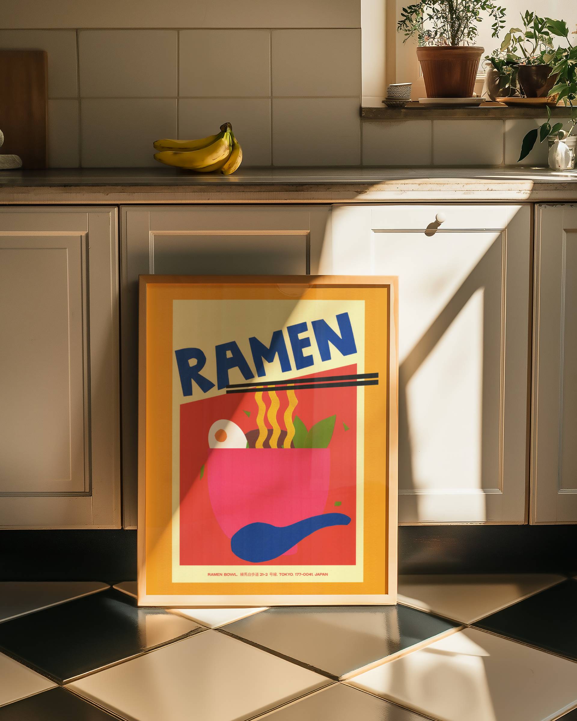 SLURP COLLAGE RAMEN DREAMS POSTER BASKI