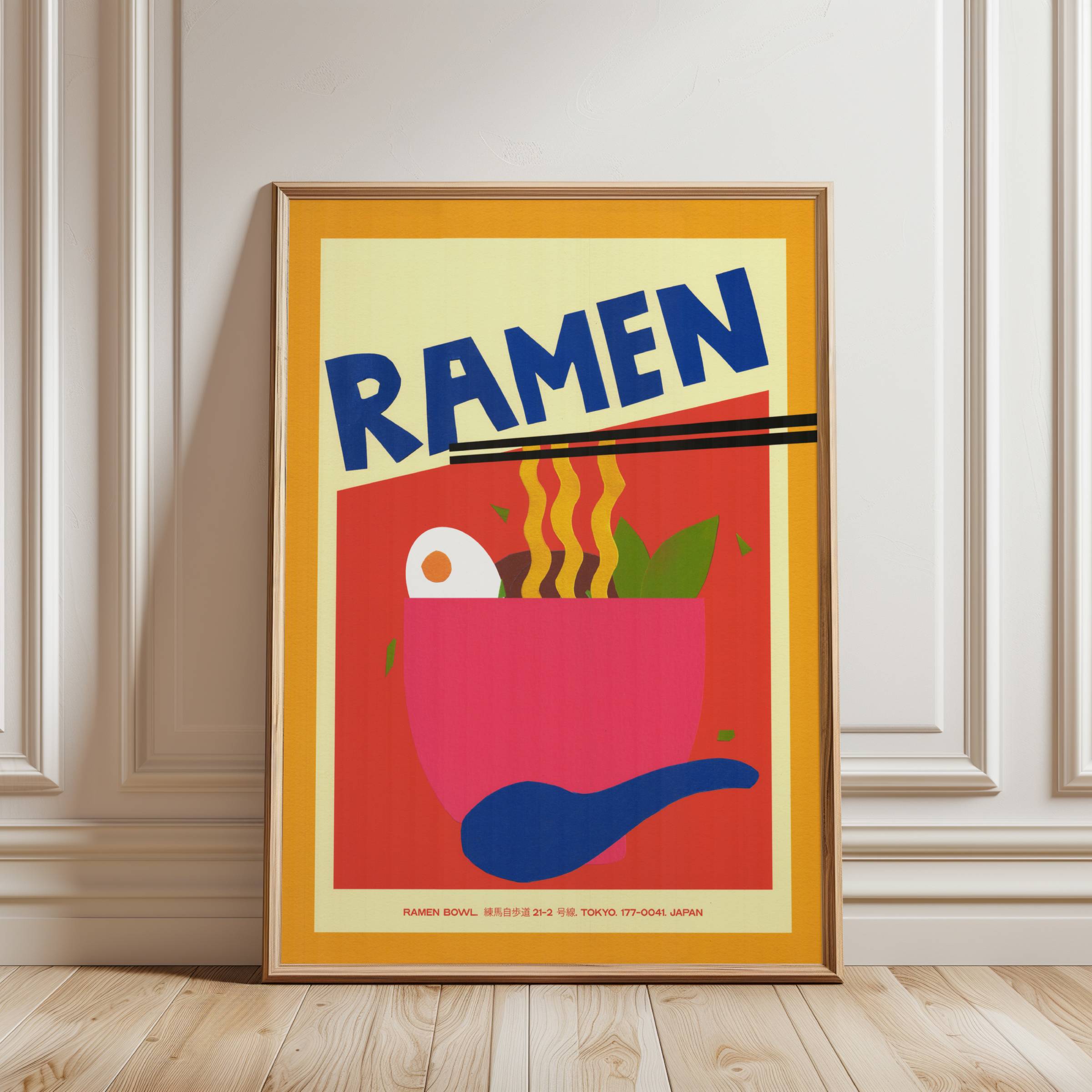 SLURP COLLAGE RAMEN DREAMS POSTER BASKI
