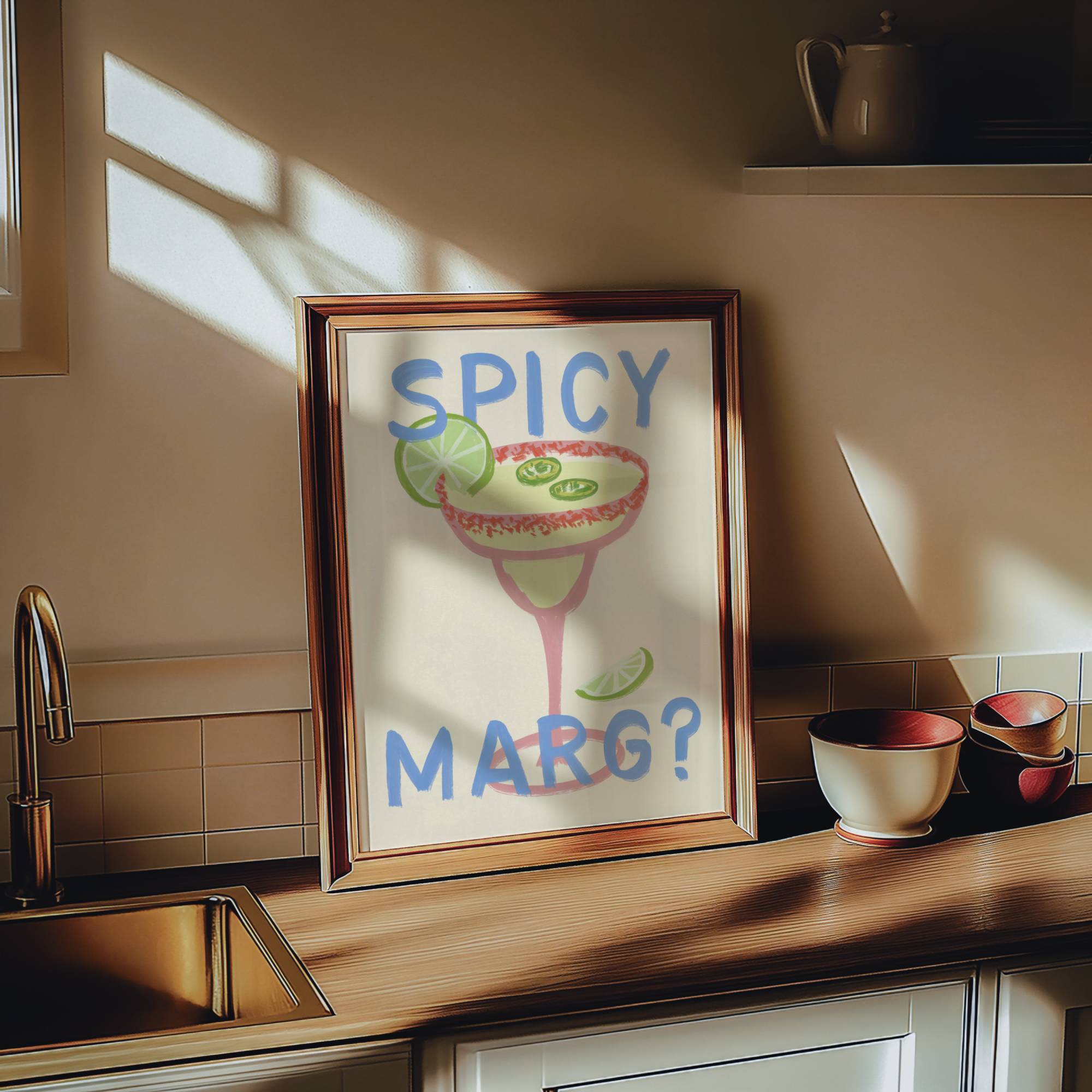SPICY MARGARITA PRINT POSTER BASKI