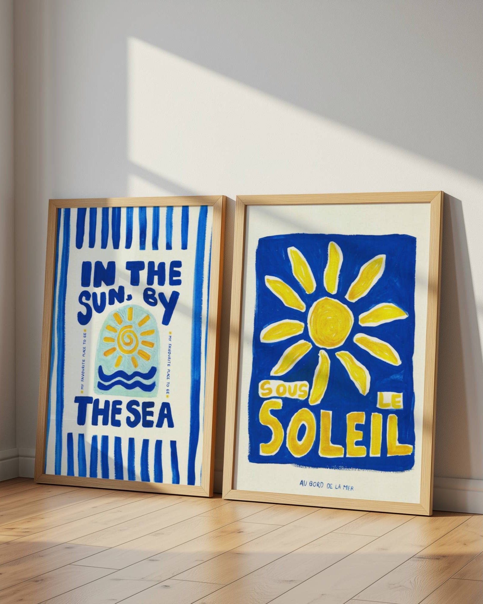 SOLEIL SUMMER ART PRINT POSTER BASKI 2'Lİ SET
