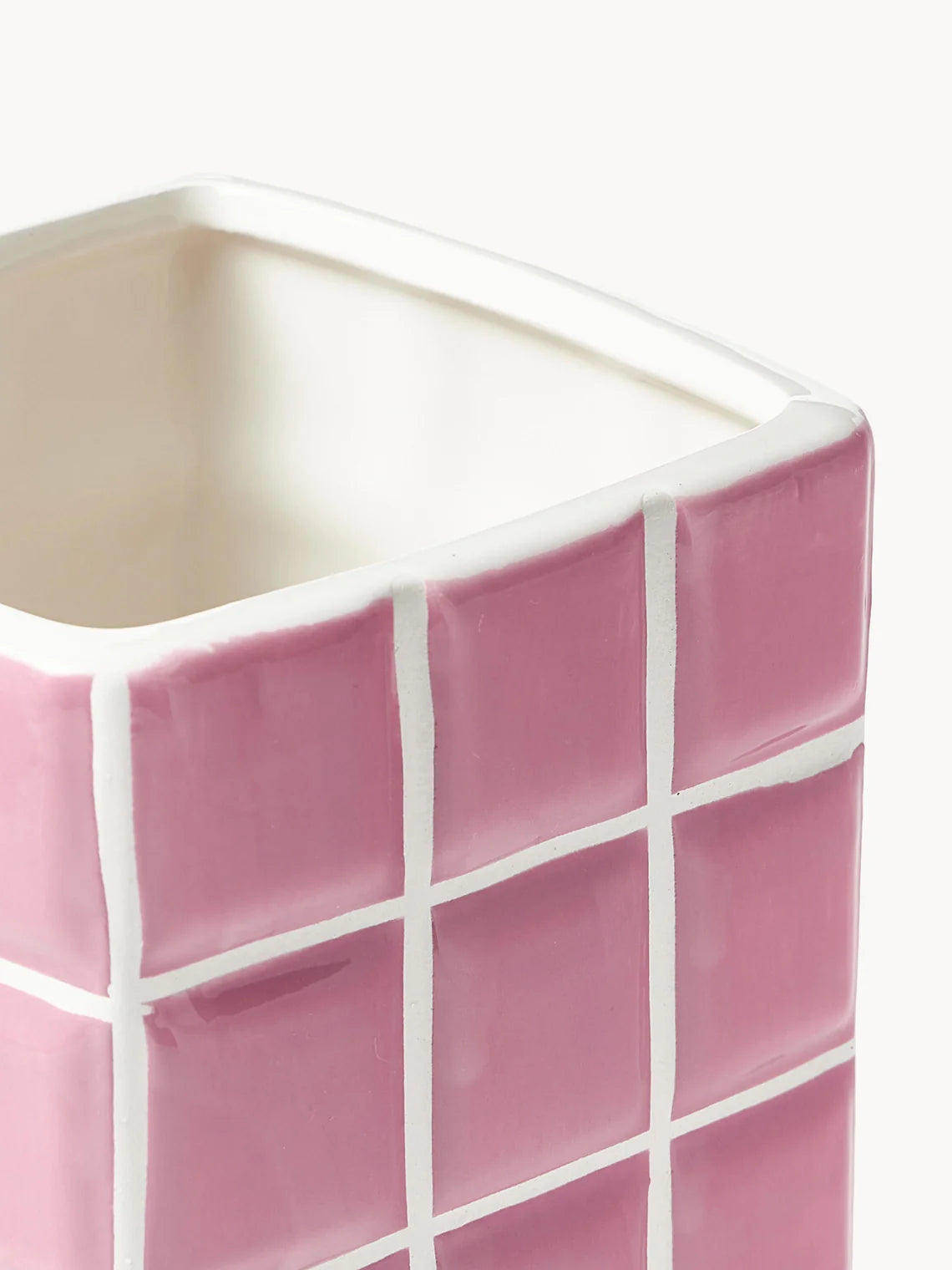 PINK TILE VASE